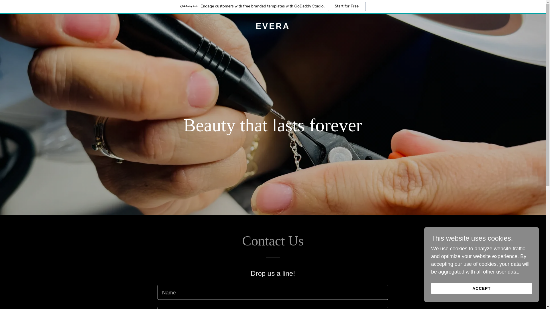 website screenshot of https://jewelryevera.com/