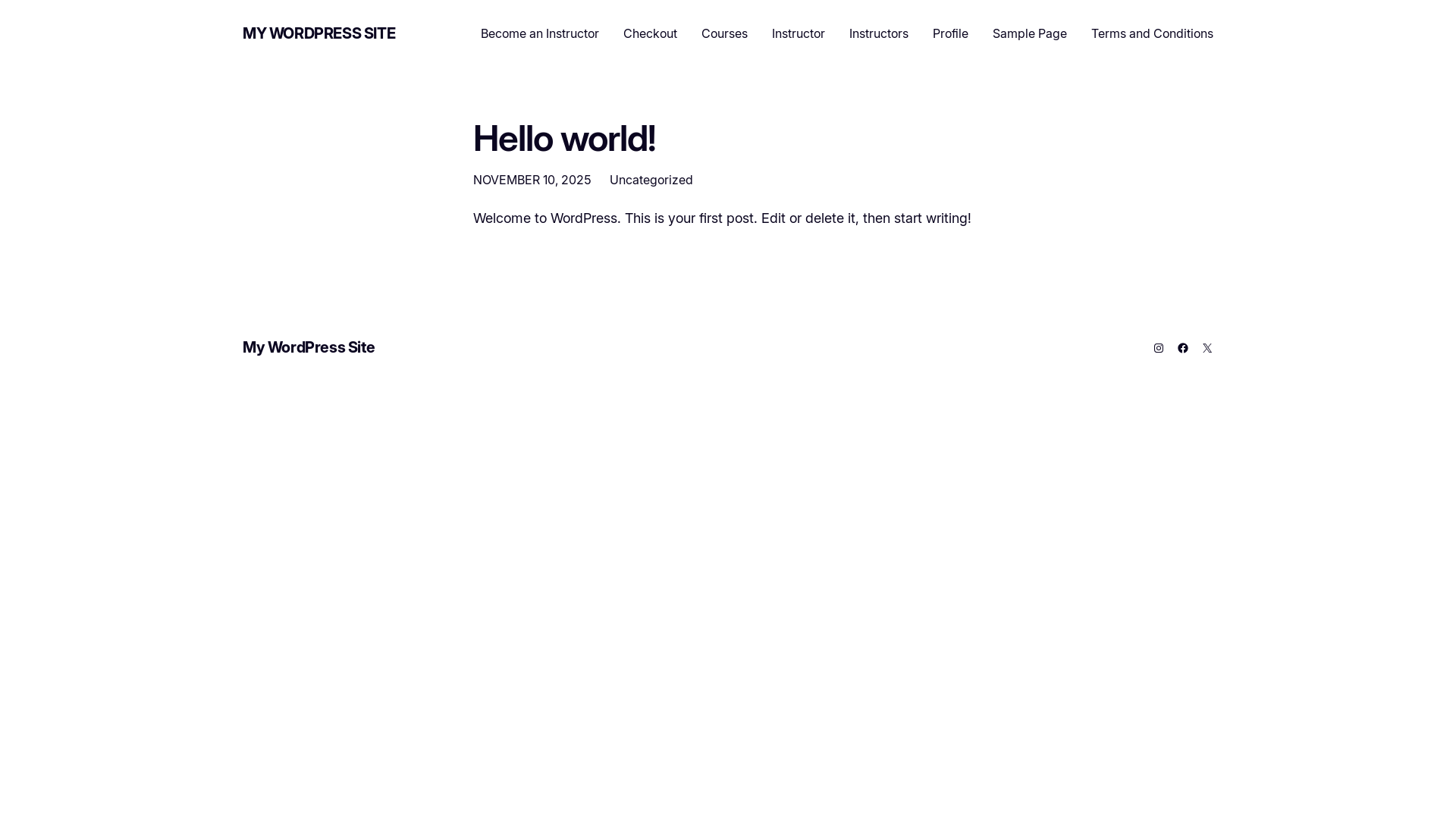 website screenshot of https://minute.courses/