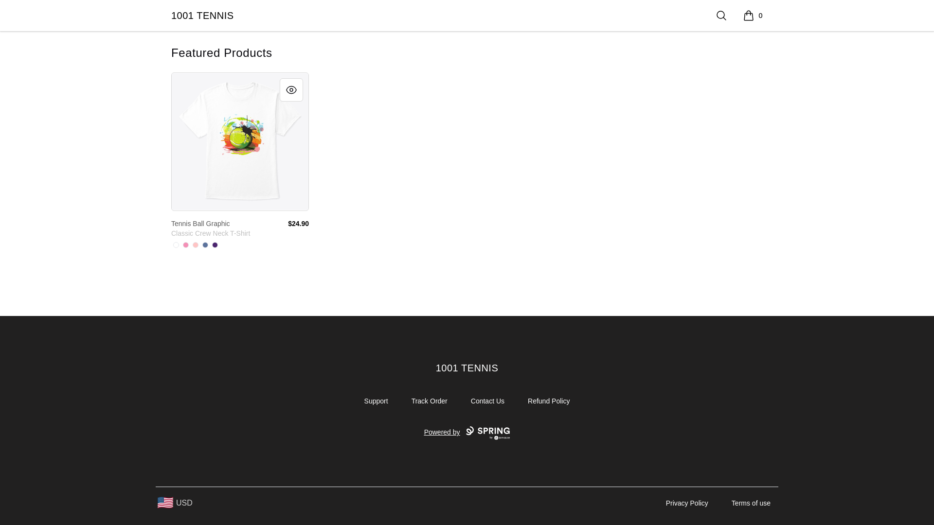 website screenshot of https://1001tennis.com/