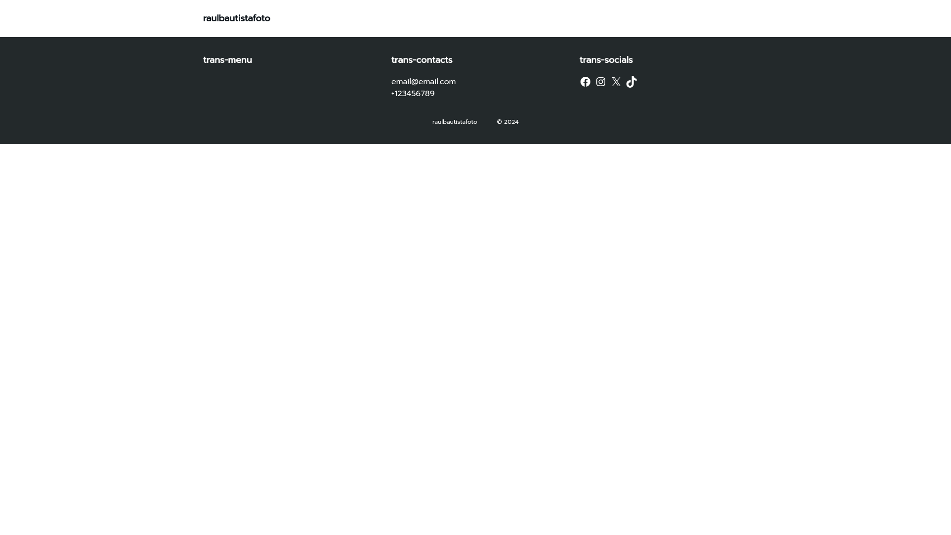 website screenshot of https://raulbautistafoto.com/