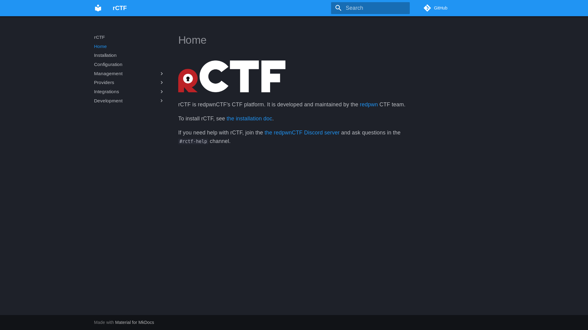 website screenshot of https://rctf.pages.dev/