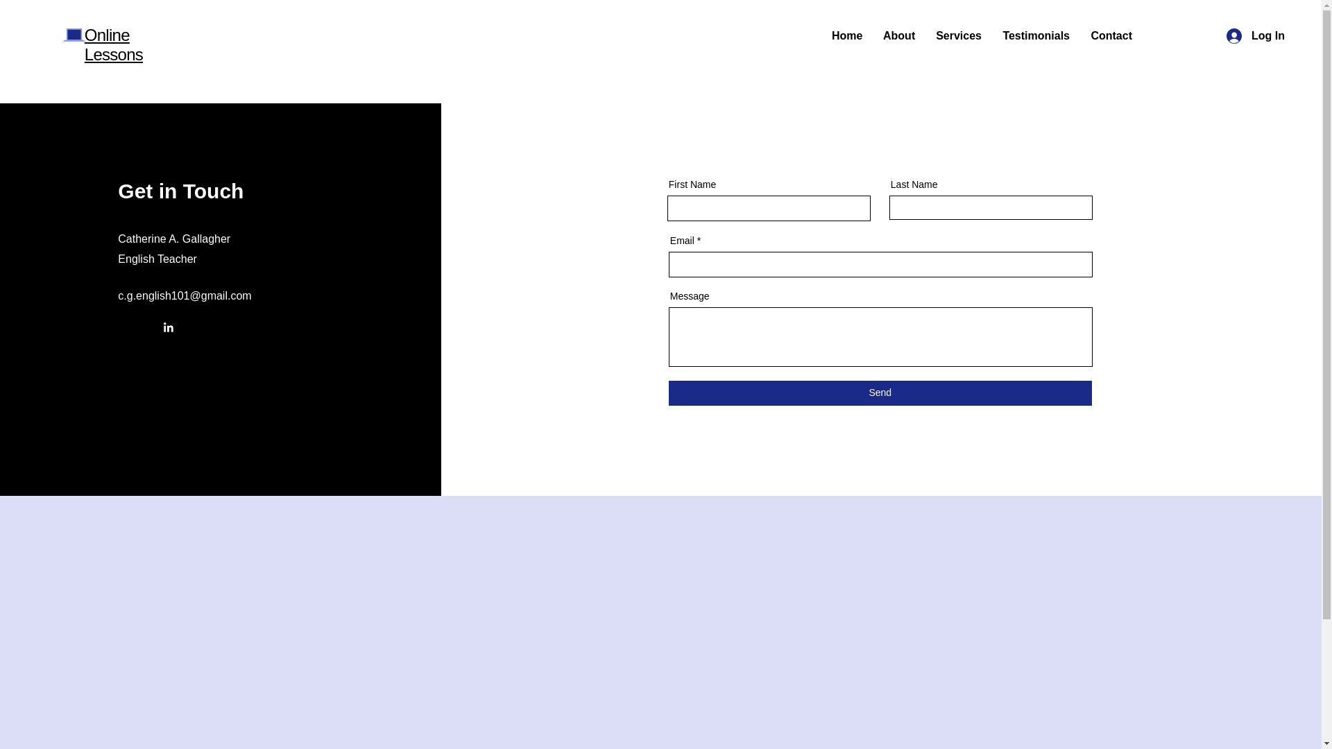 website screenshot of https://cgenglish.online/