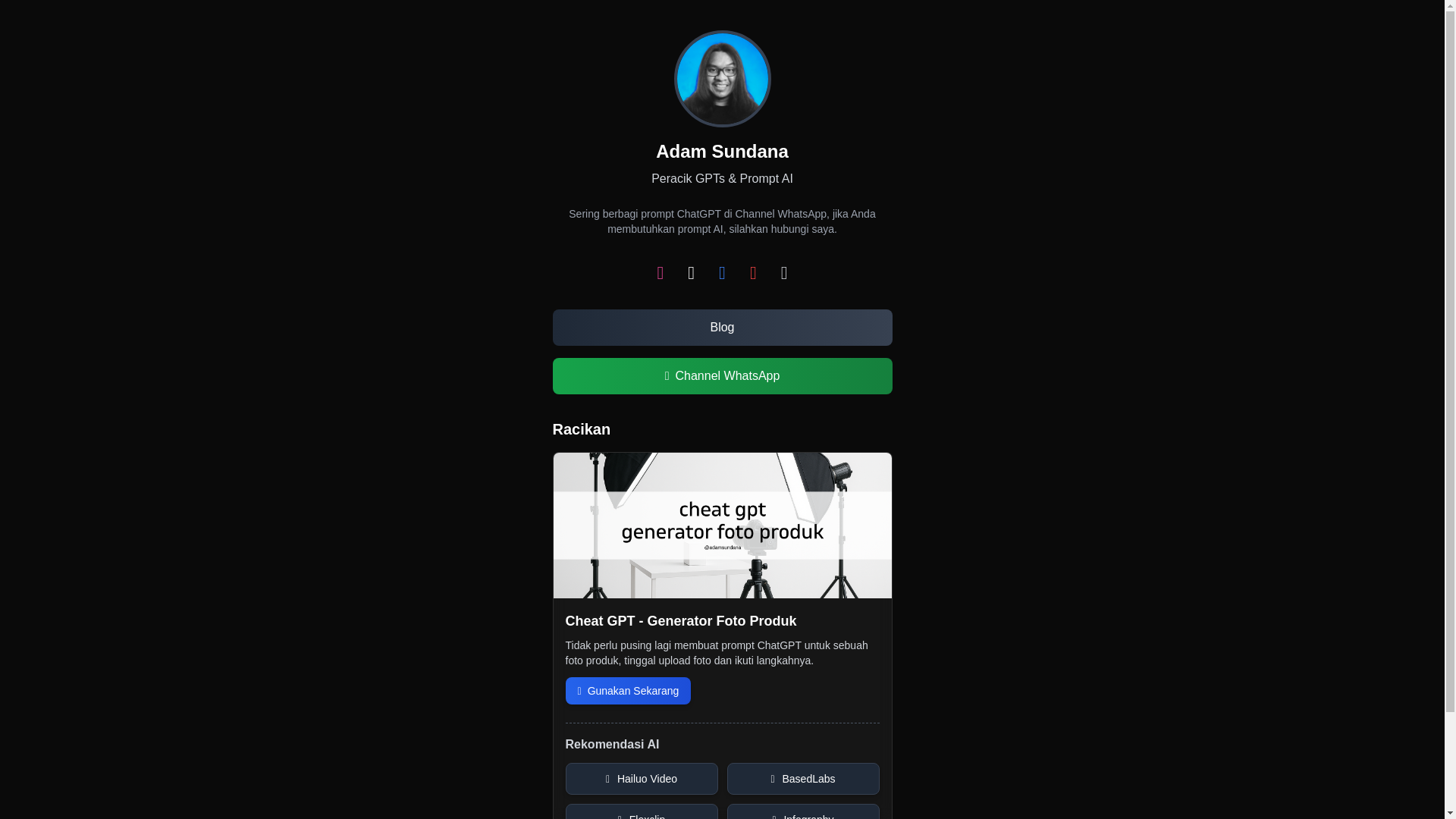 website screenshot of https://bio-link-adams.pages.dev/