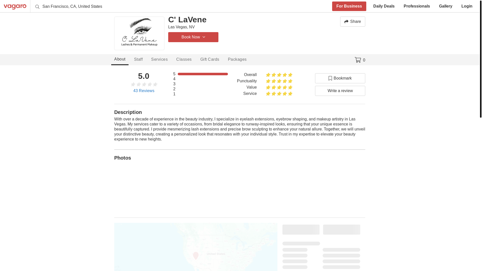 website screenshot of https://clavenebeauty.com/