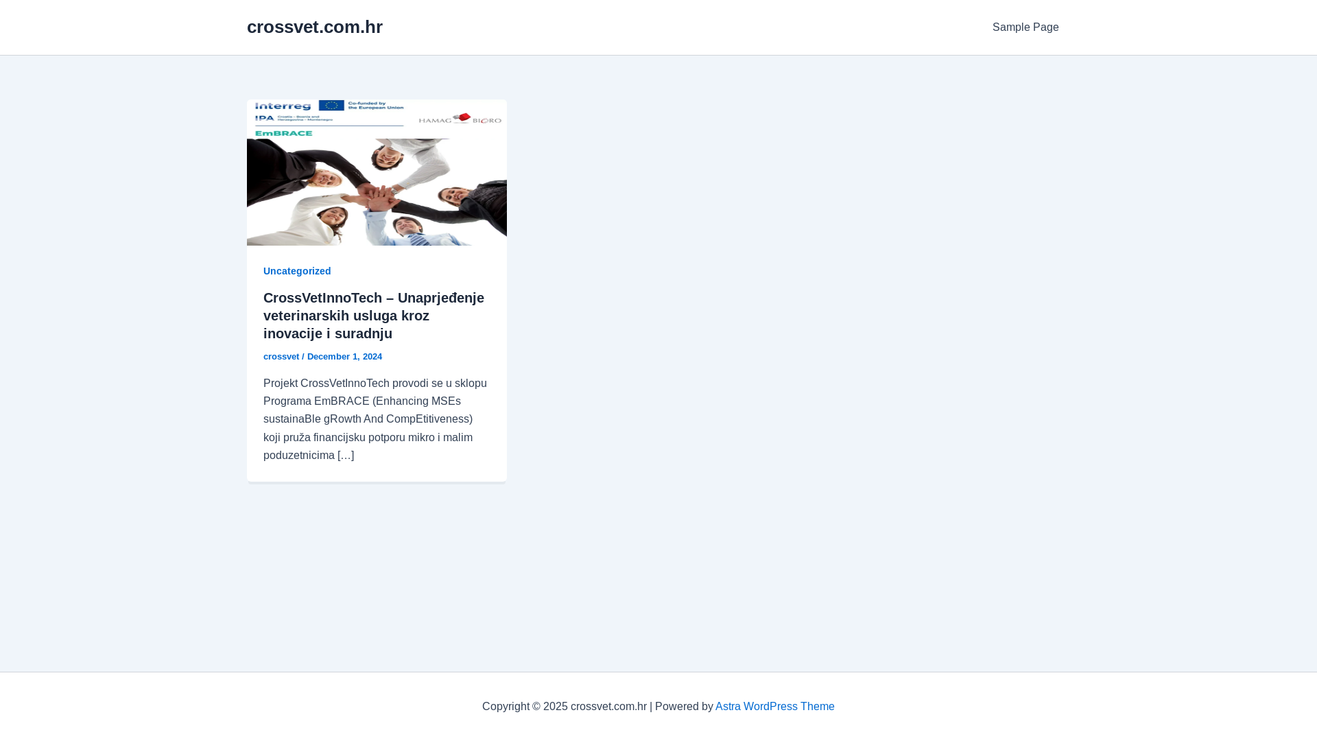 website screenshot of https://crossvet.com.hr/