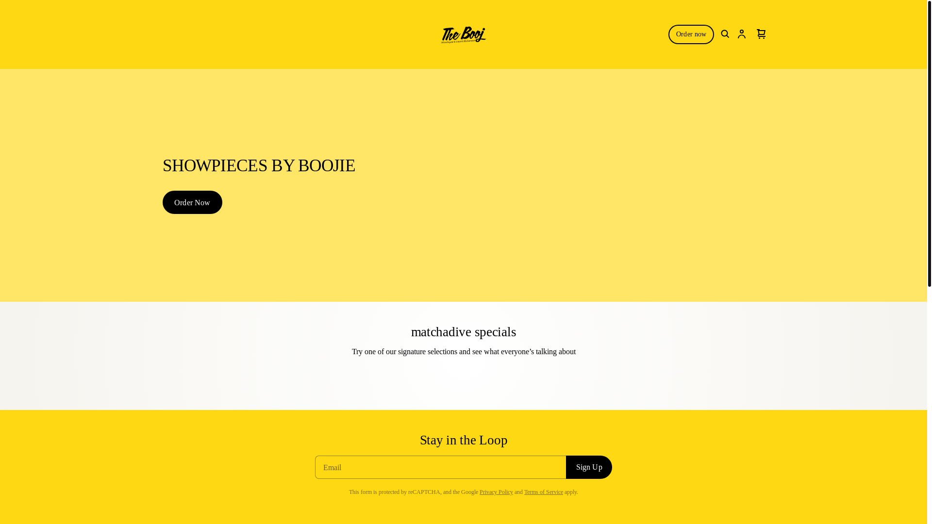 website screenshot of https://thebooj.ca/