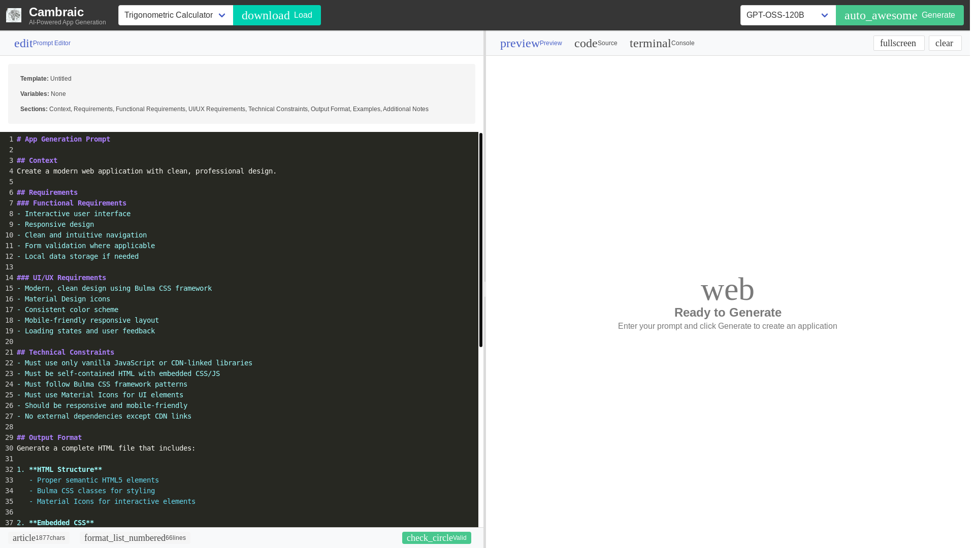 website screenshot of https://cambraic.com/