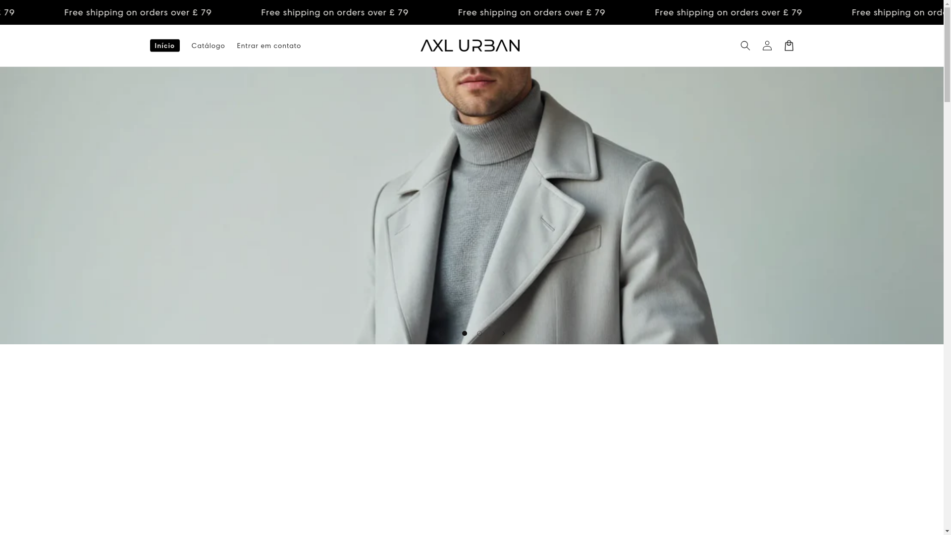 website screenshot of https://axlurban.shop/