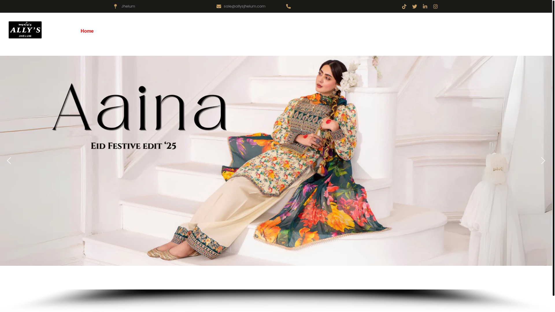 website screenshot of https://allysjhelum.com/