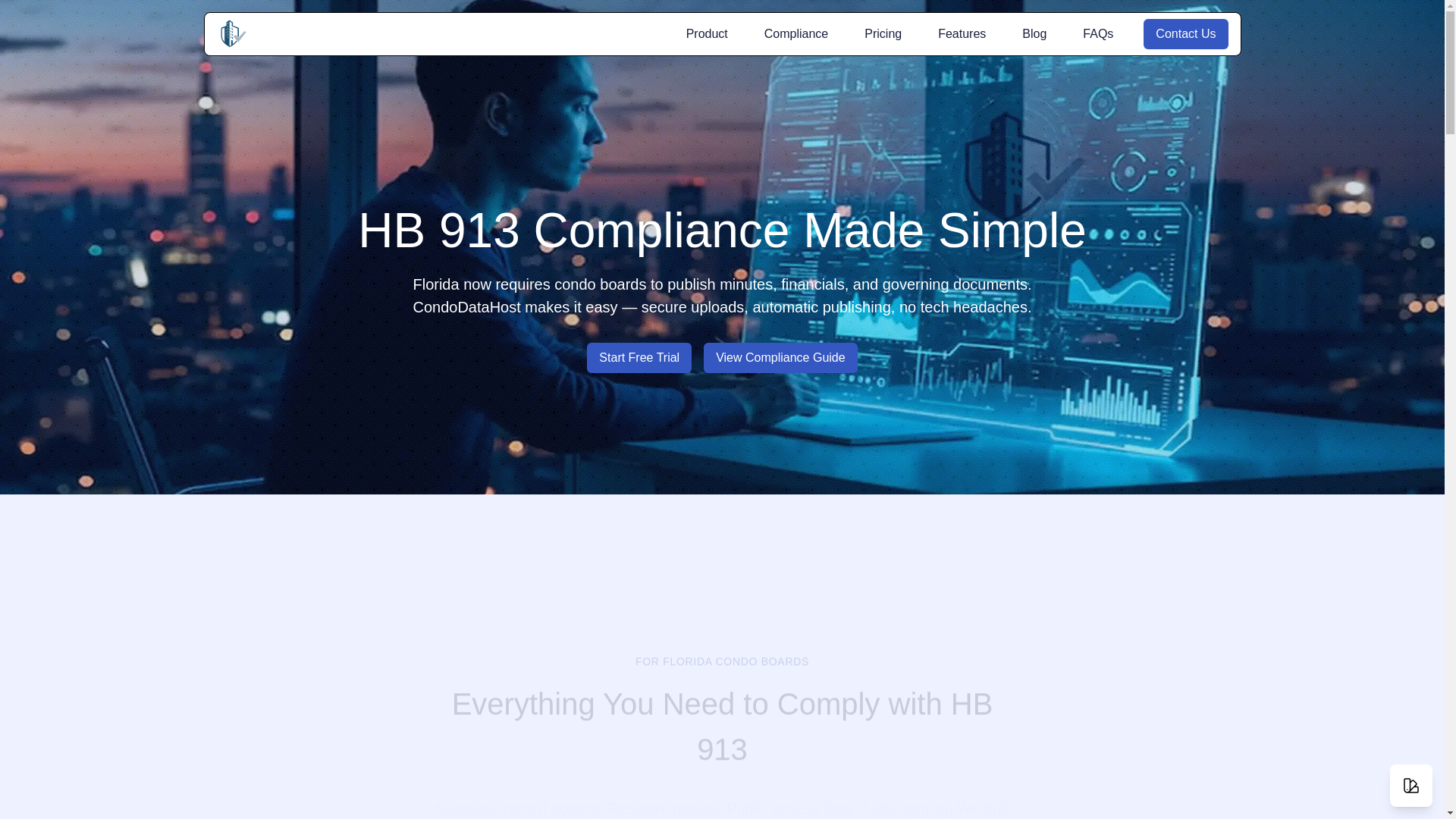 website screenshot of https://condodatahost-web-preview.pages.dev/