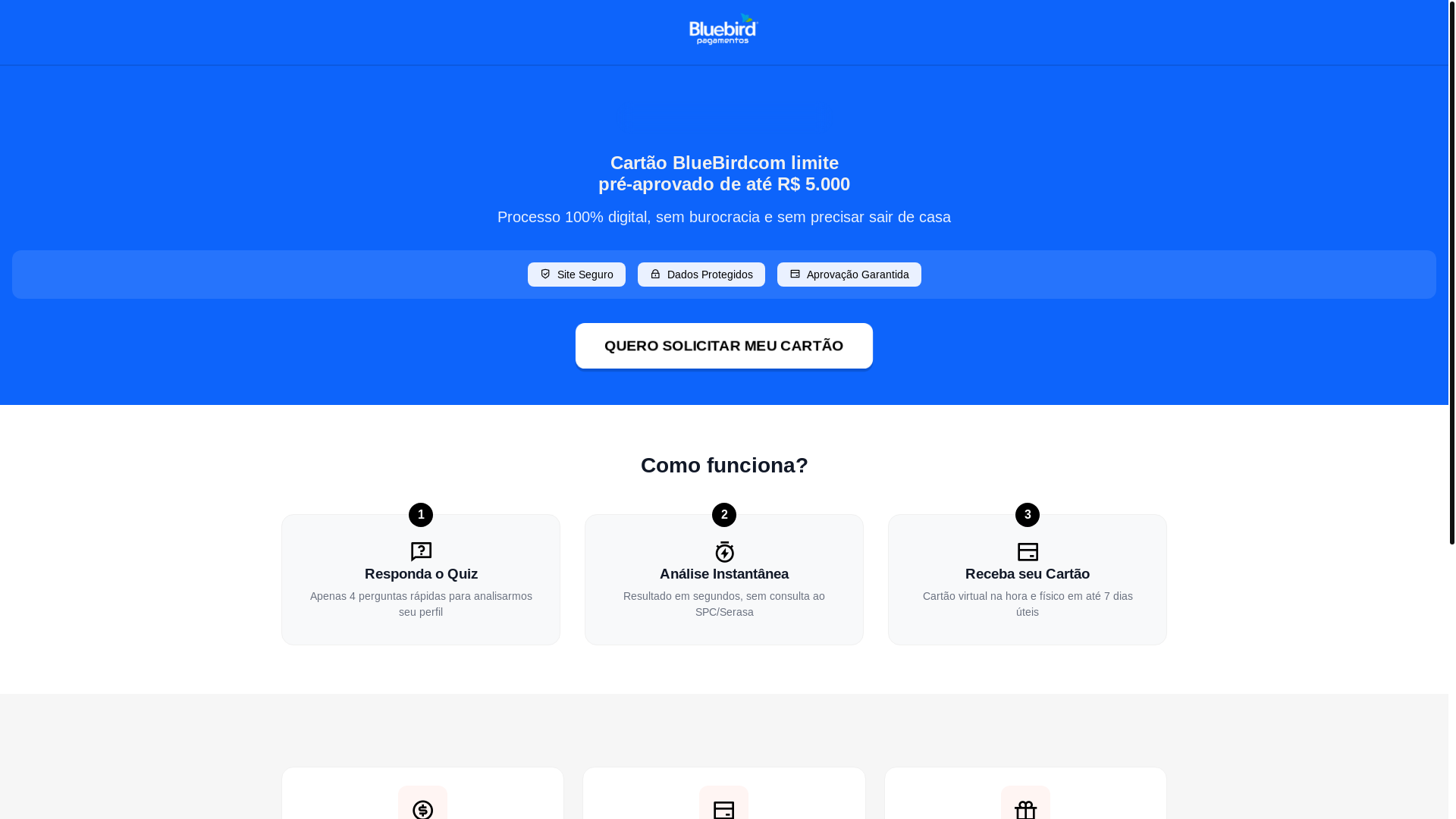 website screenshot of https://creditobluebirds.com/