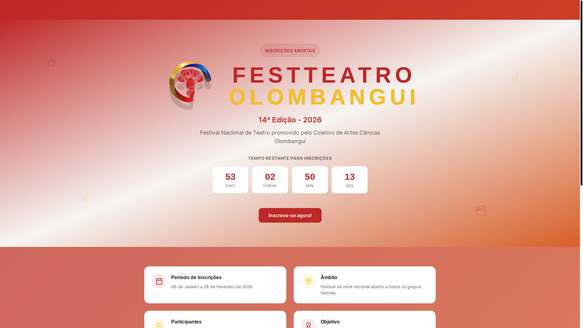website screenshot of https://colectivodeartescenicasolombangui.online/