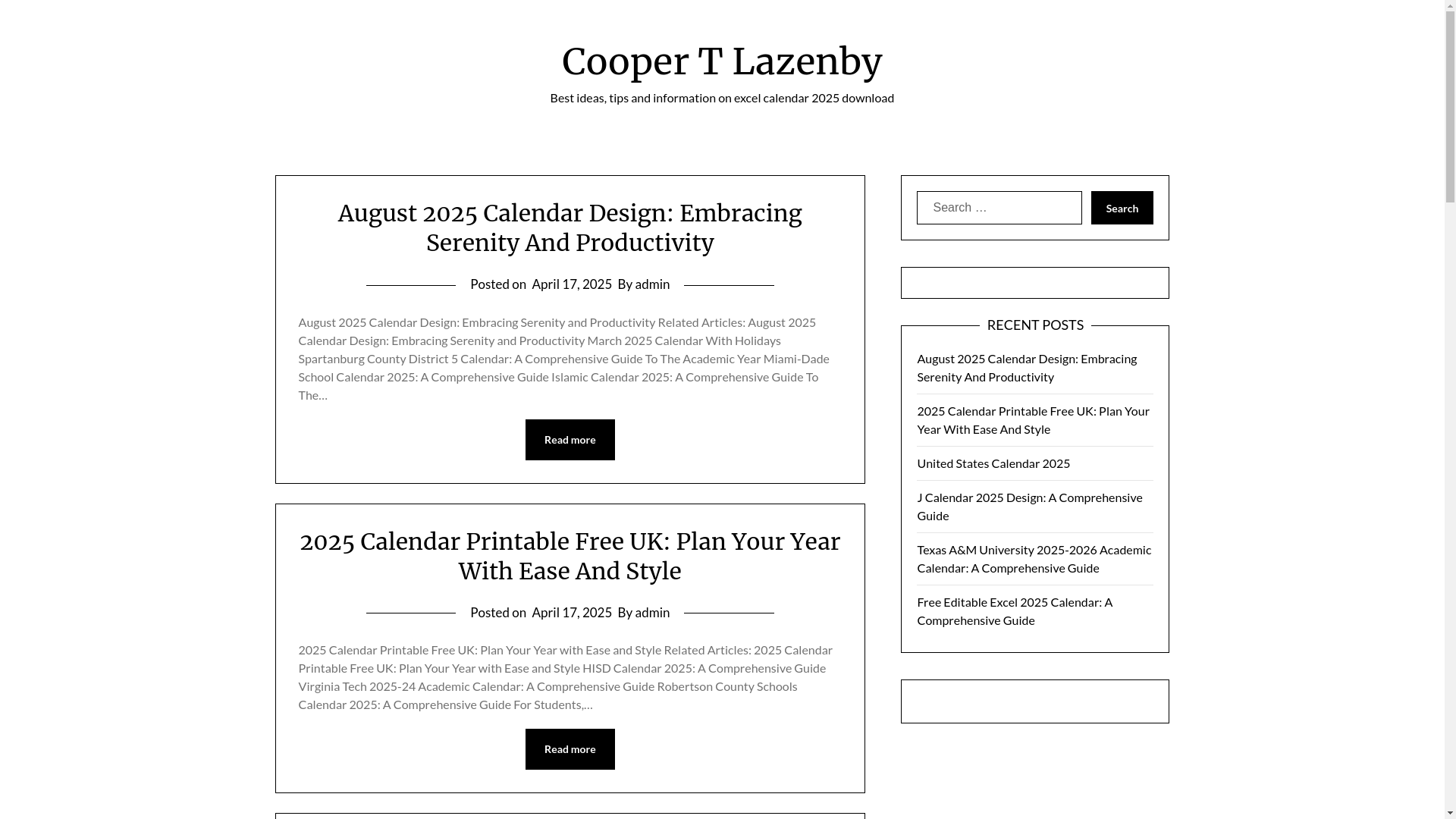 website screenshot of https://coopertlazenby.pages.dev/