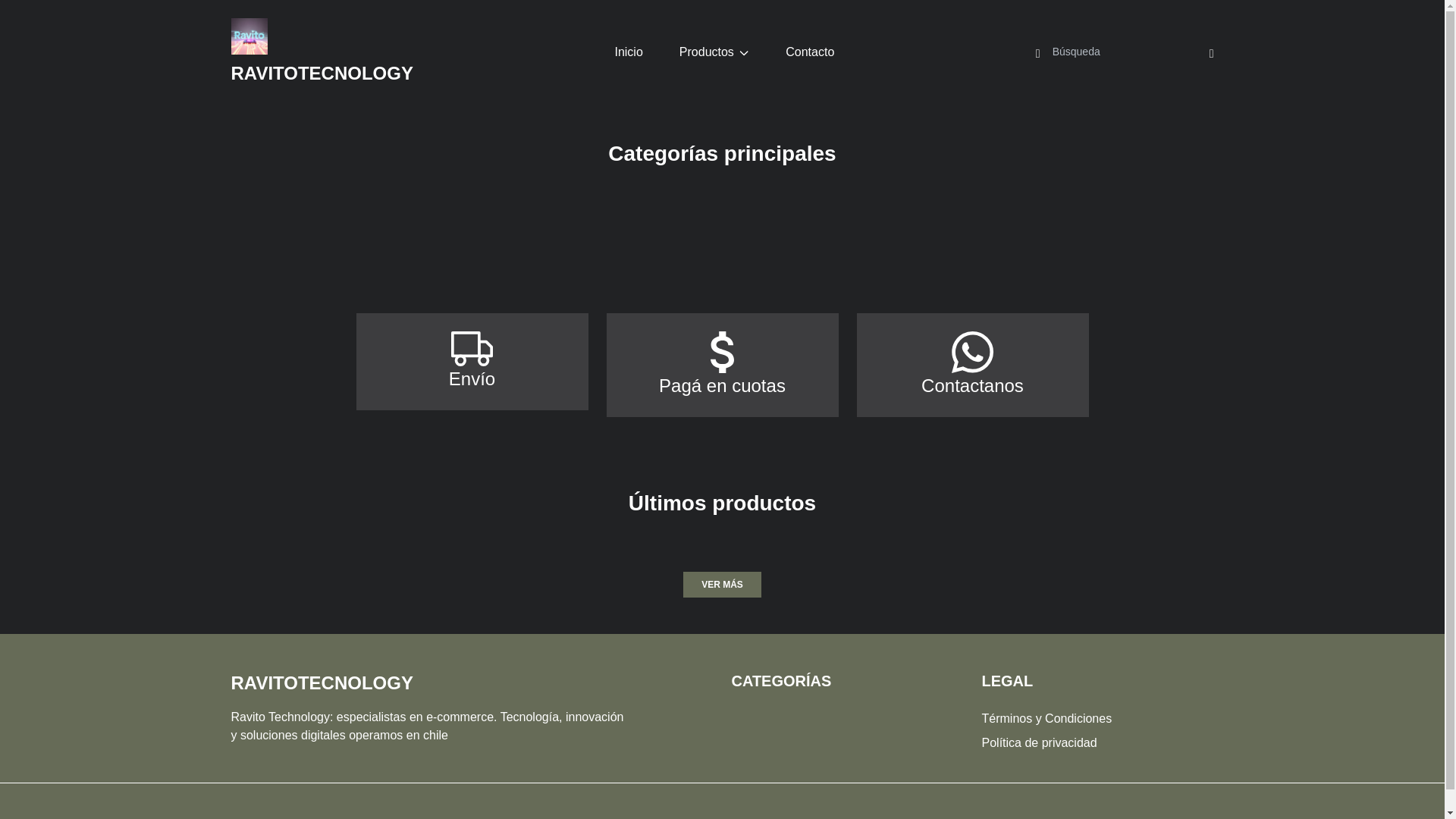 website screenshot of https://ravitotecnology.online/