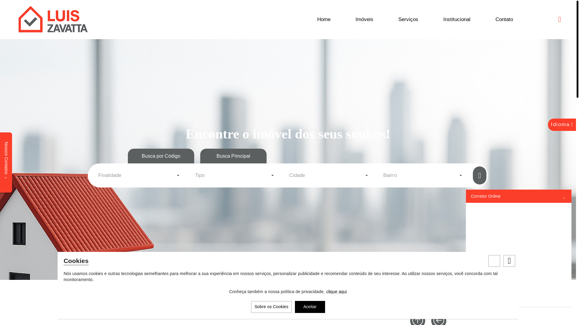 website screenshot of https://luiszavatta.com.br/