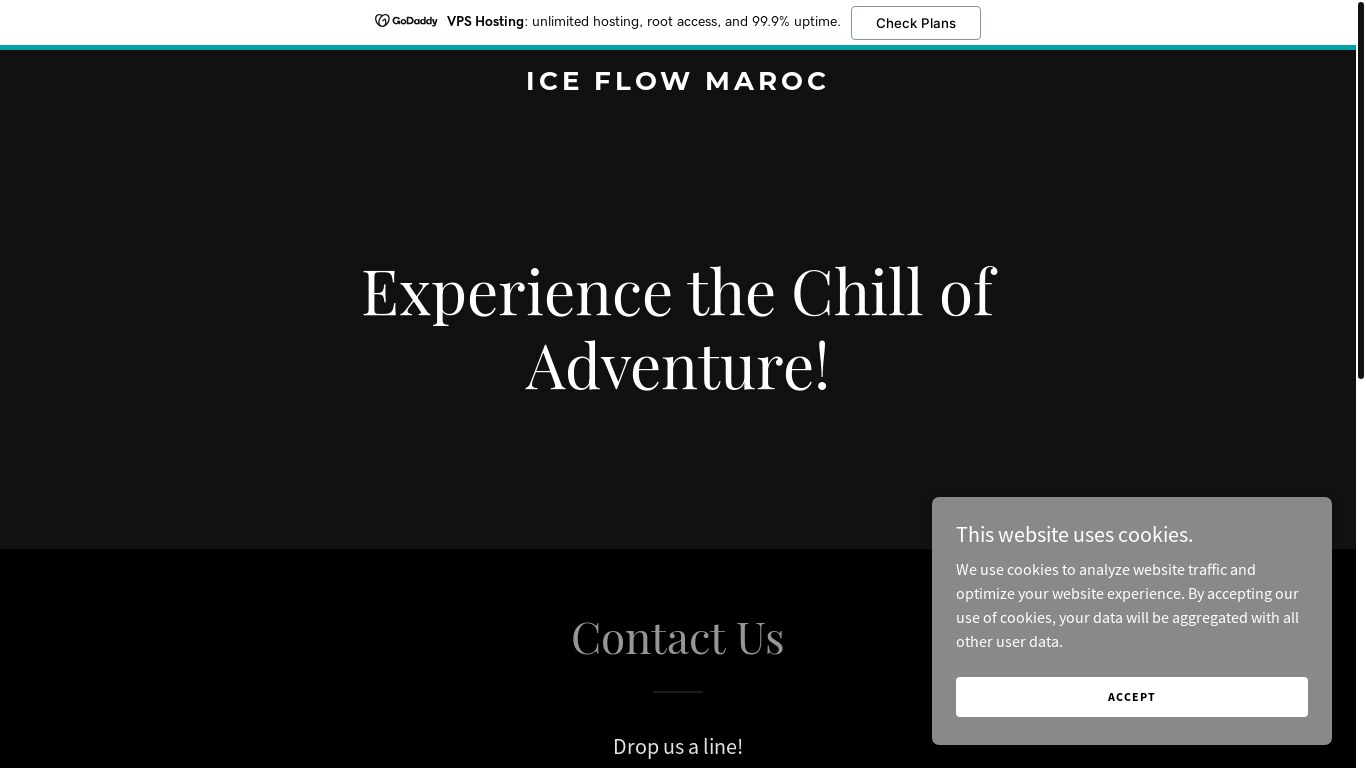 website screenshot of https://iceflowmaroc.com/