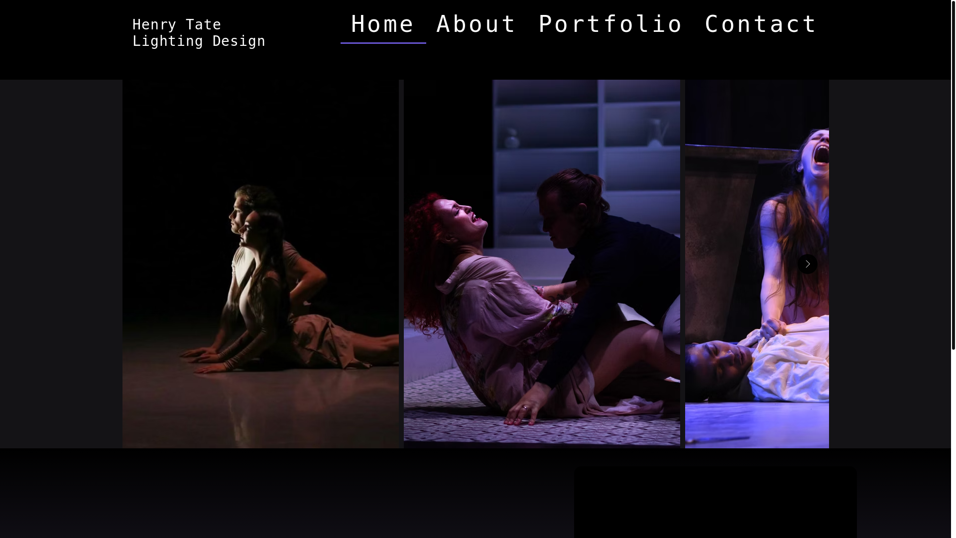 website screenshot of https://henrytatedesign.com/