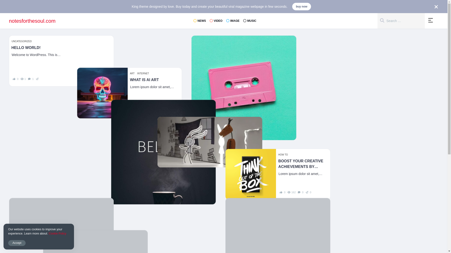 website screenshot of https://notesforthesoul.com/