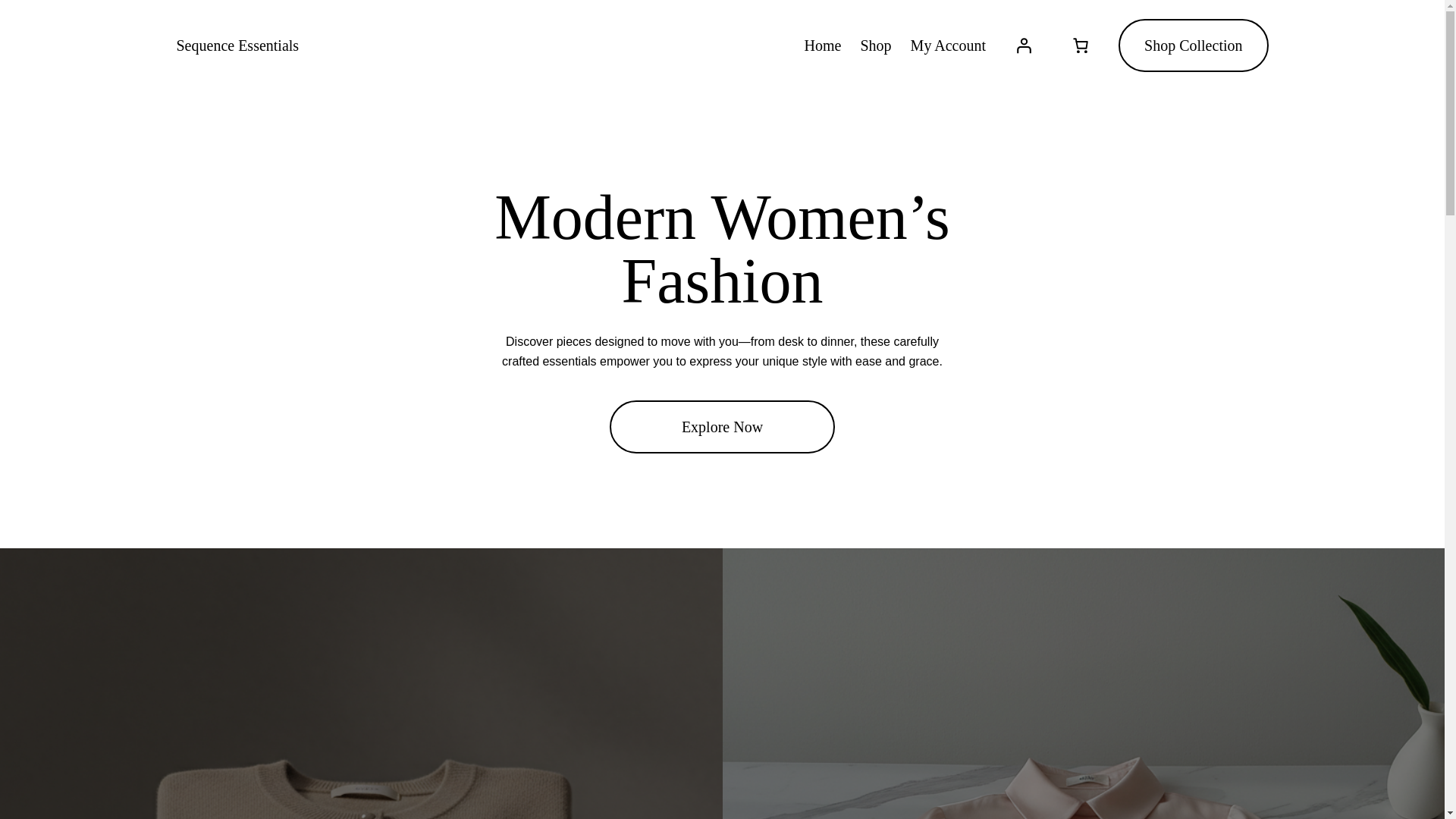 website screenshot of https://sequenceessentials.com/