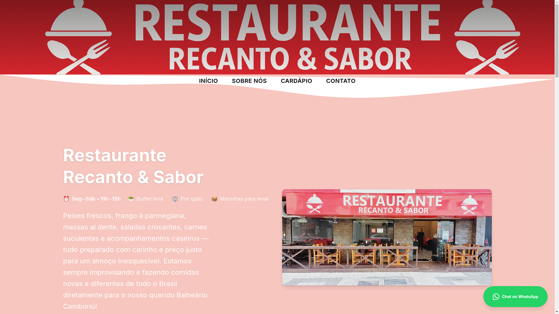 website screenshot of https://recantoesabor.pages.dev/
