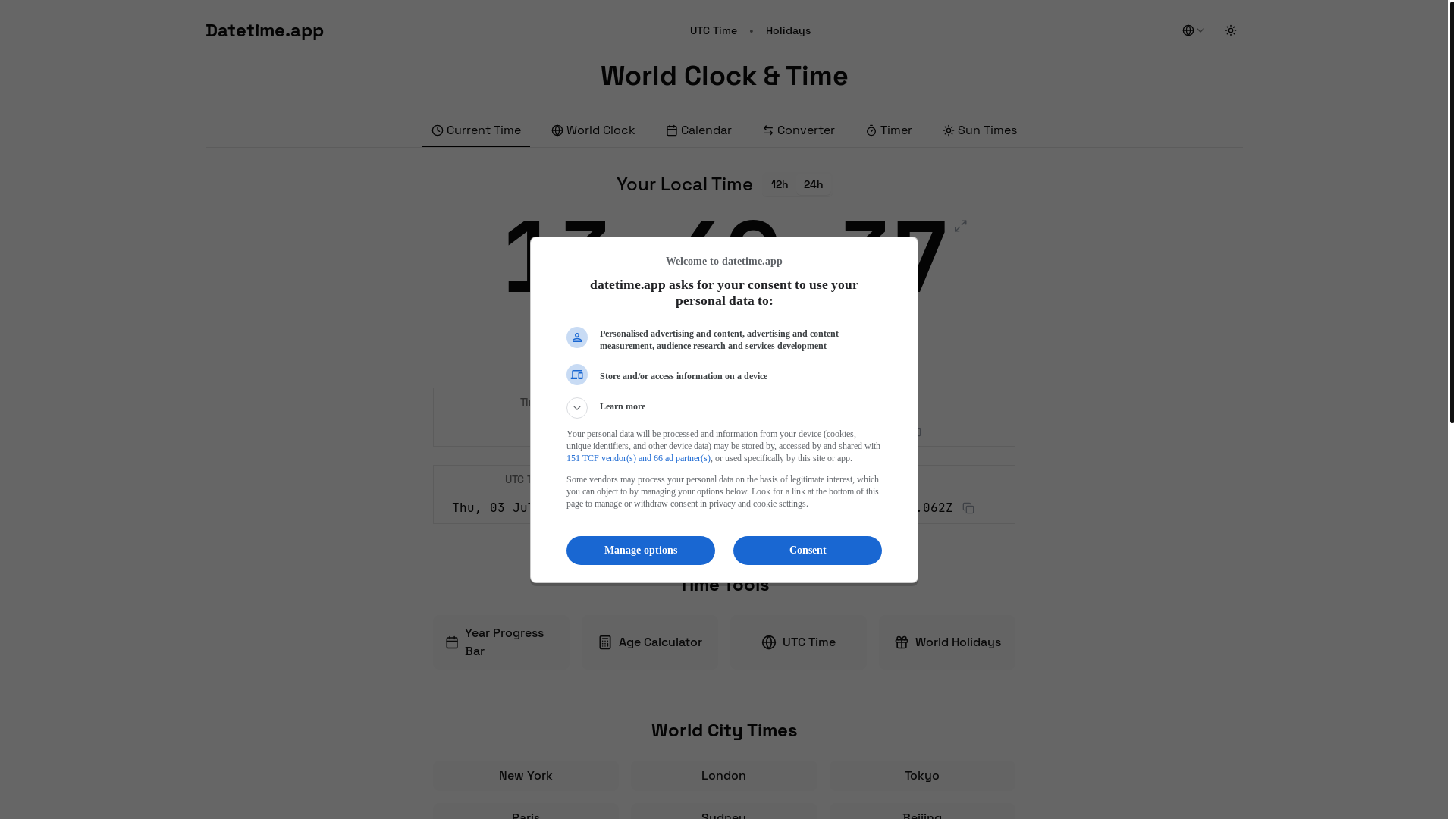 website screenshot of https://datetime.app/