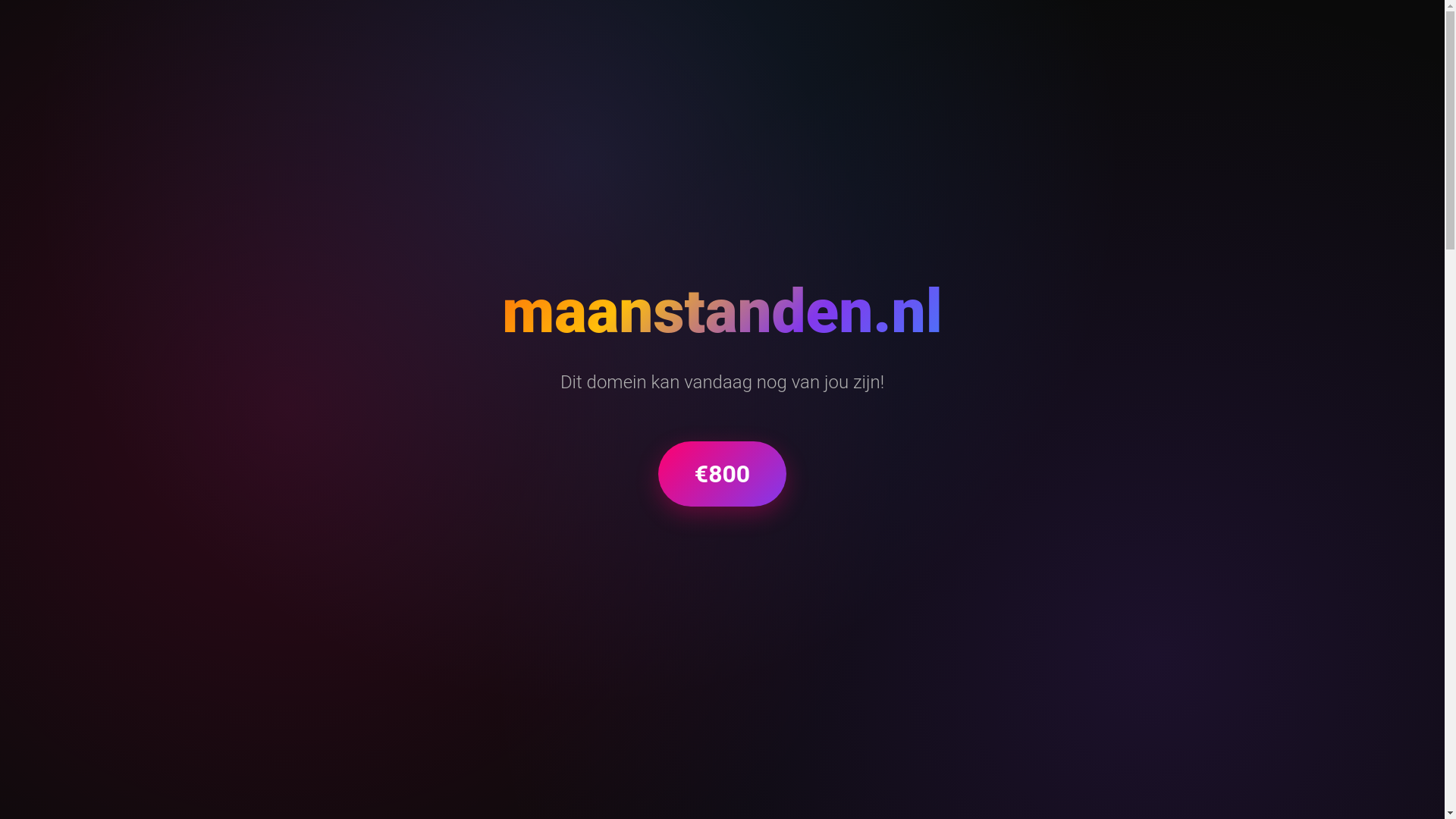 website screenshot of https://maanstanden.nl