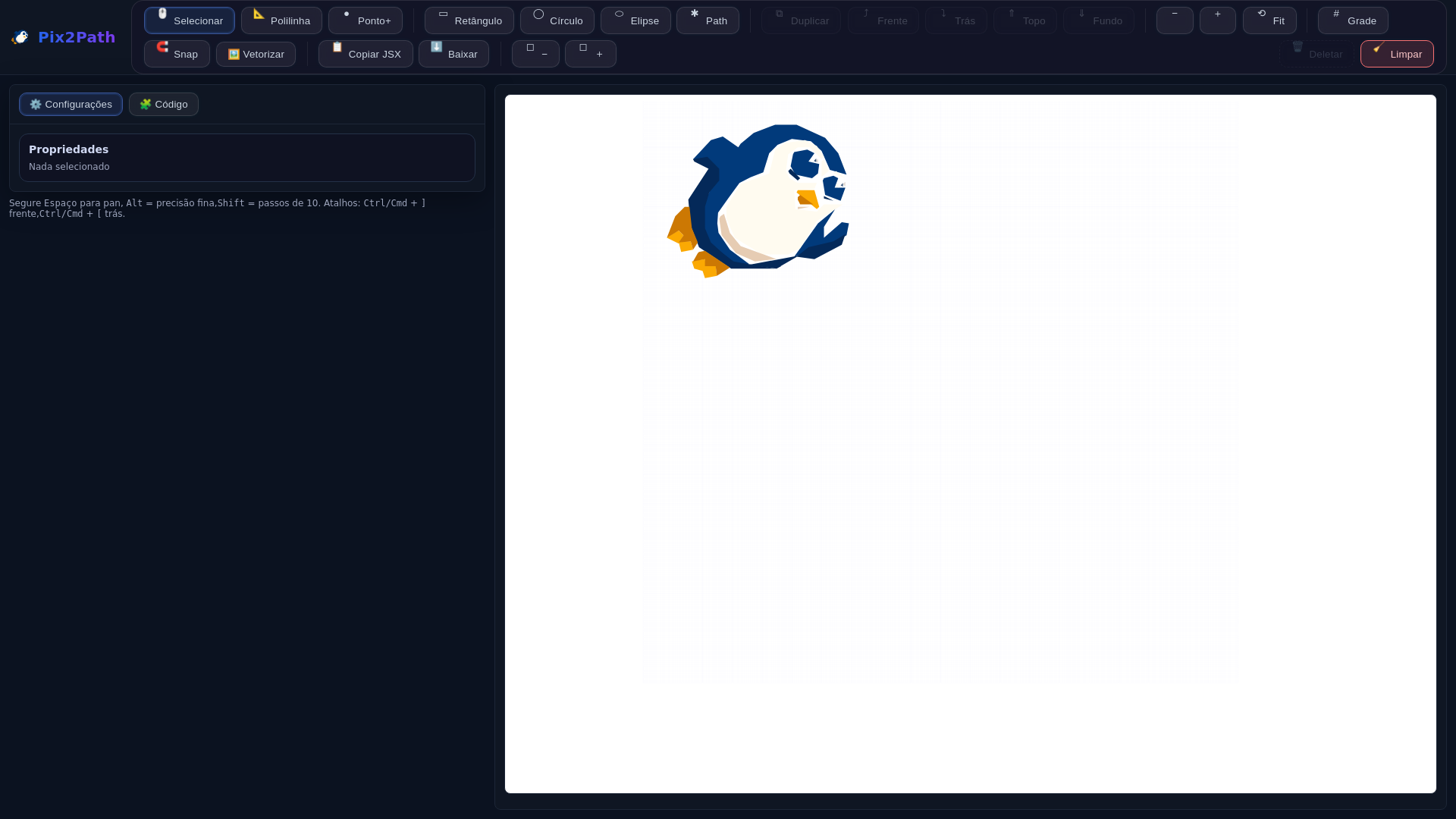 website screenshot of https://pix2path.com.br/