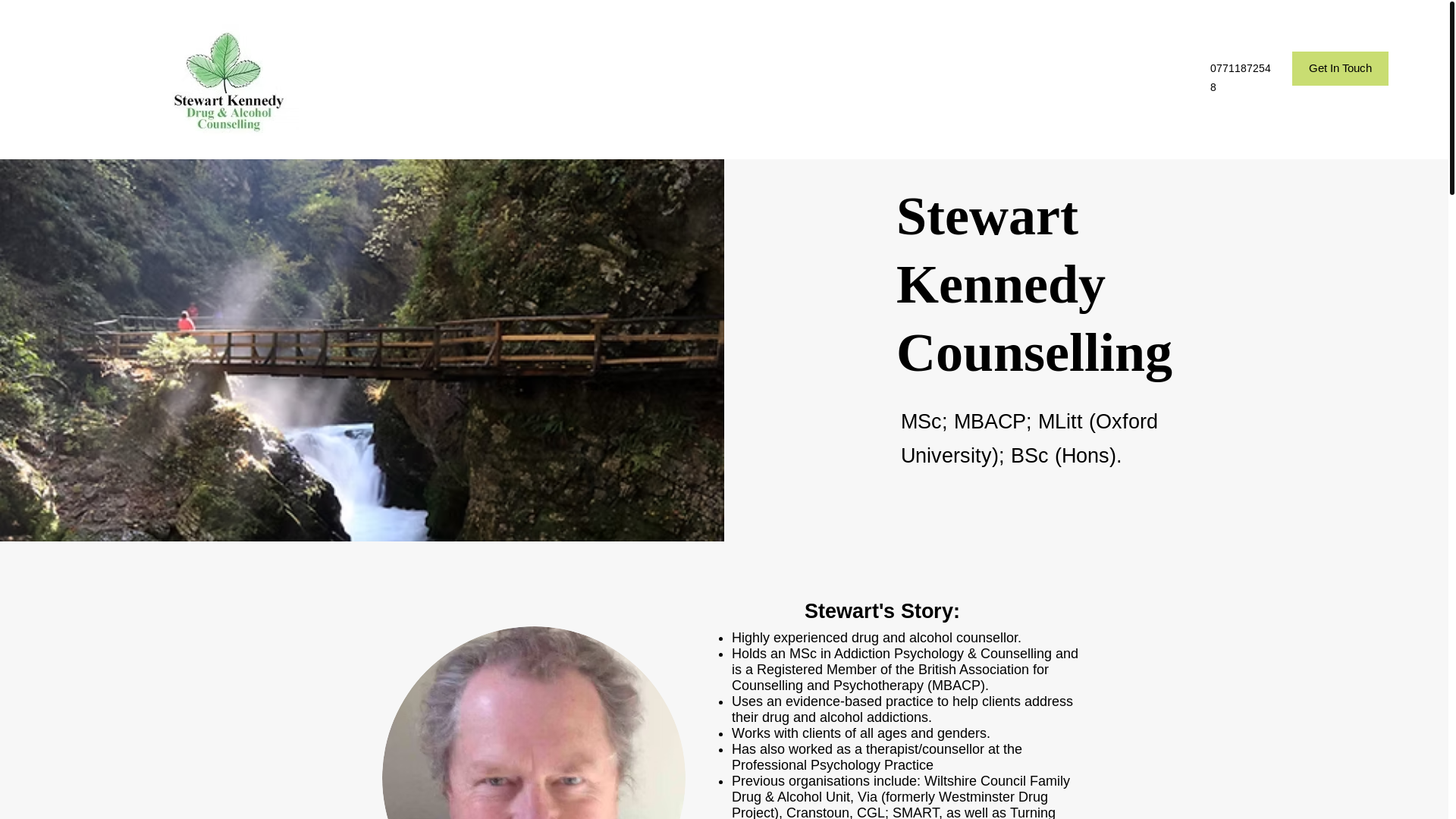 website screenshot of https://stewart-kennedy-counselling.com/