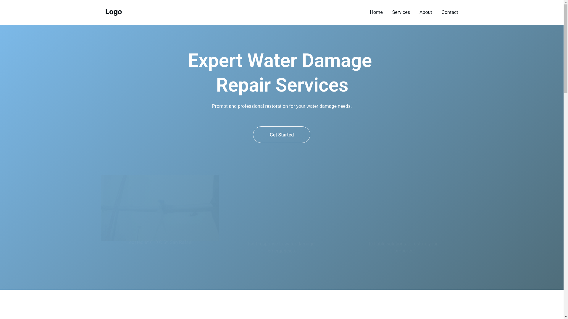 website screenshot of https://dryzonewaterdamagerepair.online/