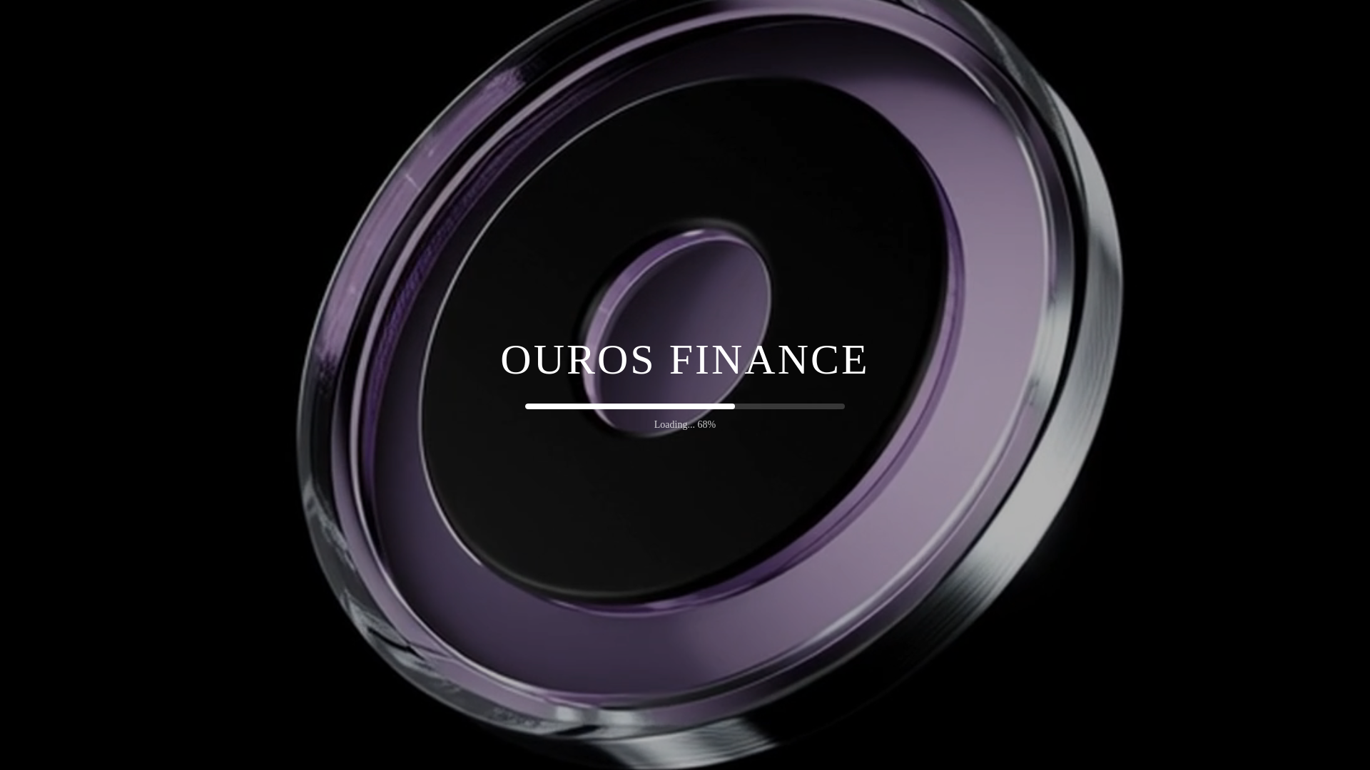 website screenshot of https://ourosfinance.xyz/