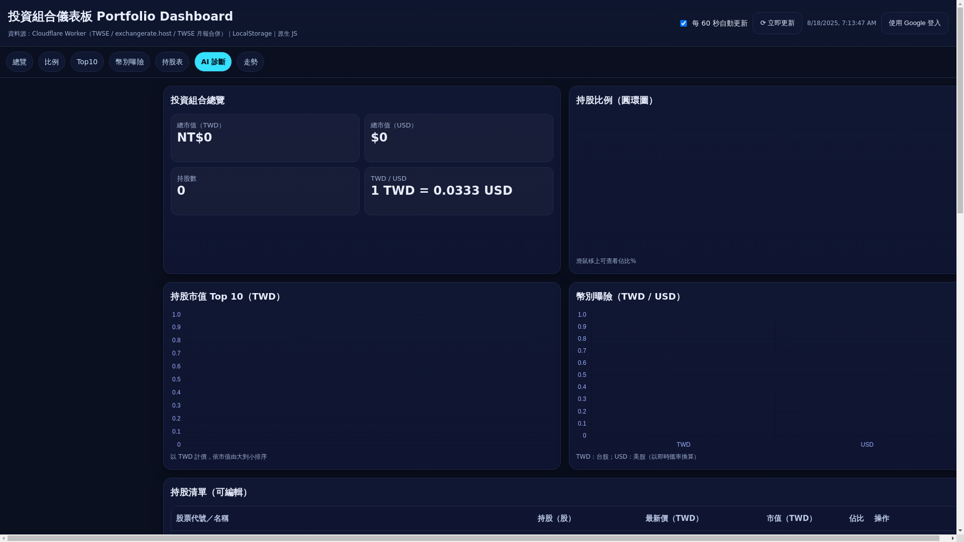 website screenshot of https://stockreport.pages.dev/