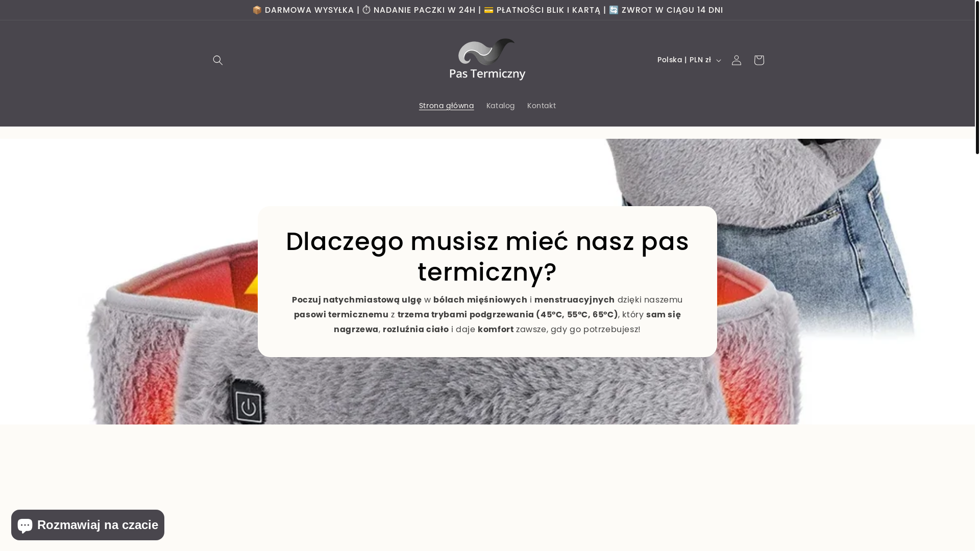 website screenshot of https://pasprzeciwbolowy.pl/