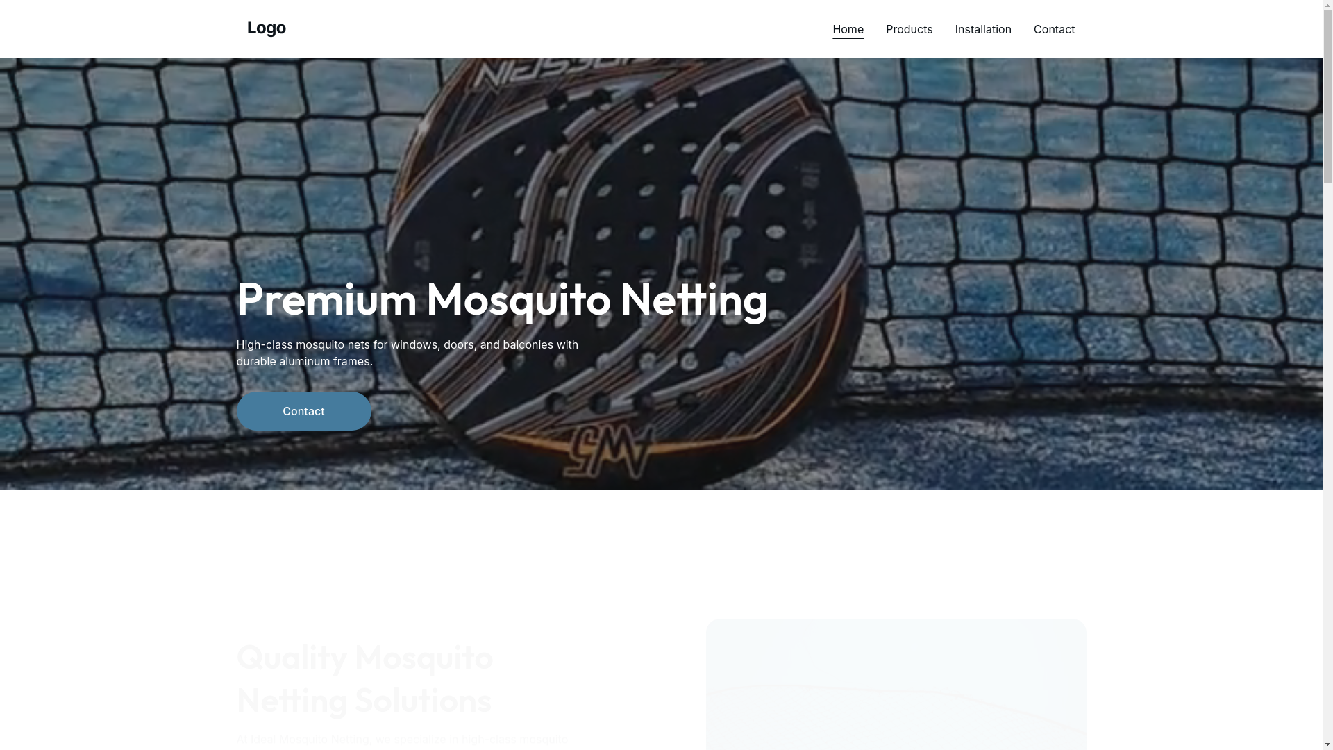 website screenshot of https://platedmosquitonet.com/