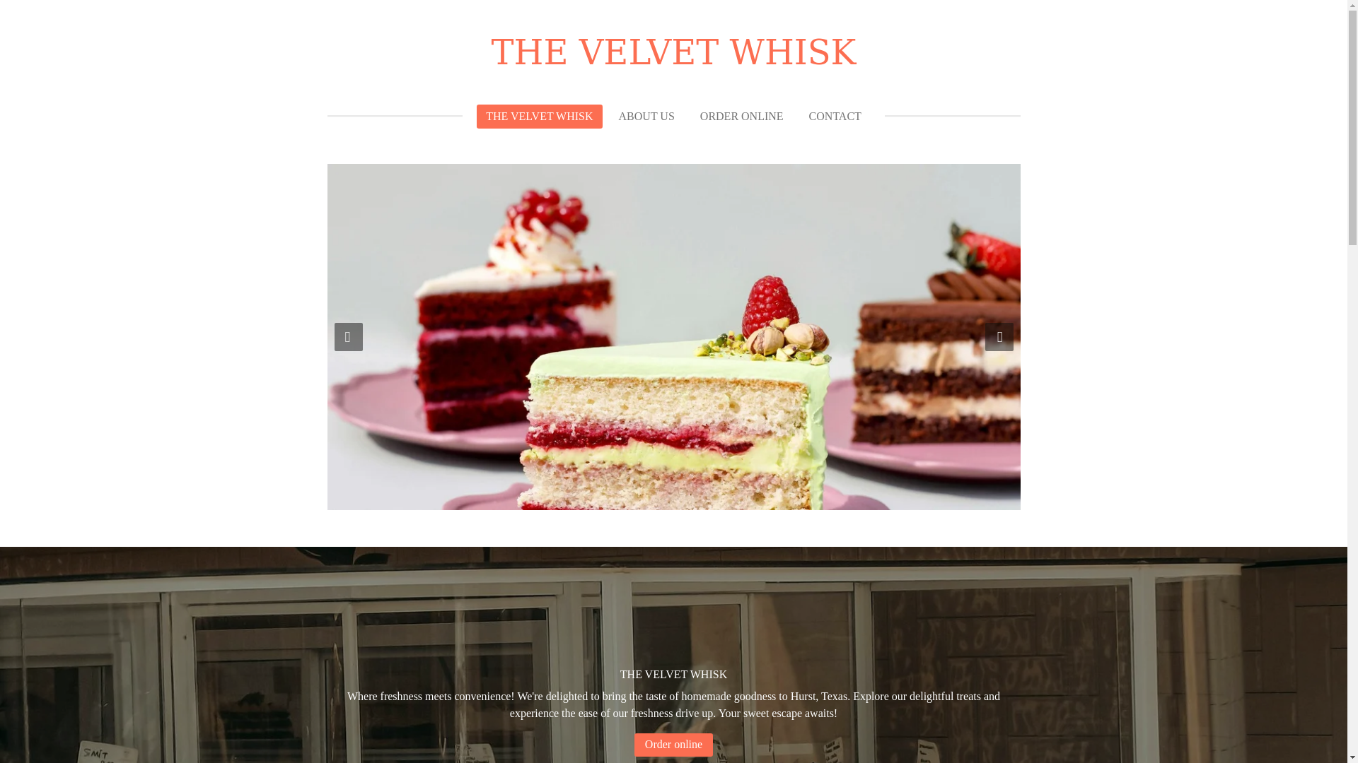 website screenshot of https://the-velvet-whisk.com/