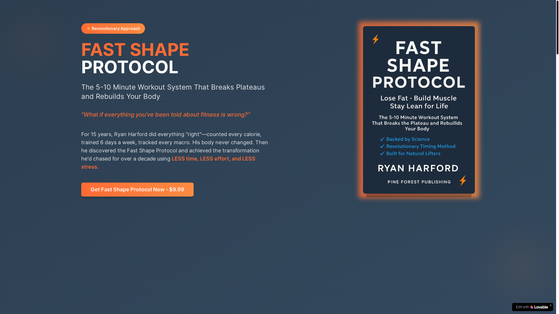 website screenshot of https://fastshapeprotocol.store/