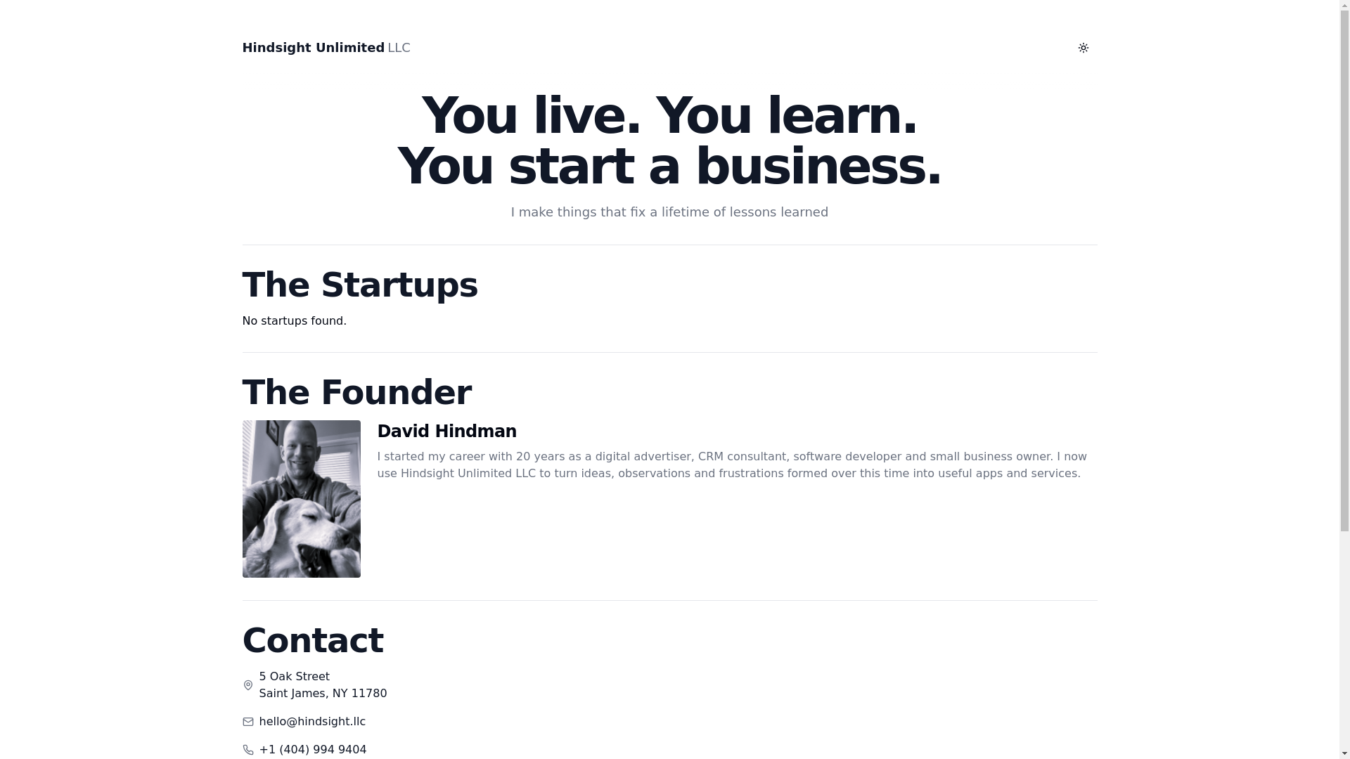 website screenshot of https://hindsight-1tu.pages.dev/
