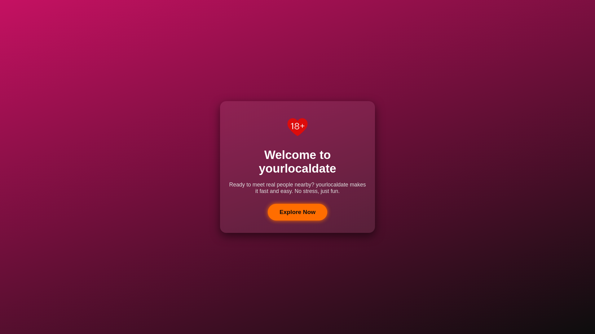 website screenshot of https://yourlocaldate.org/