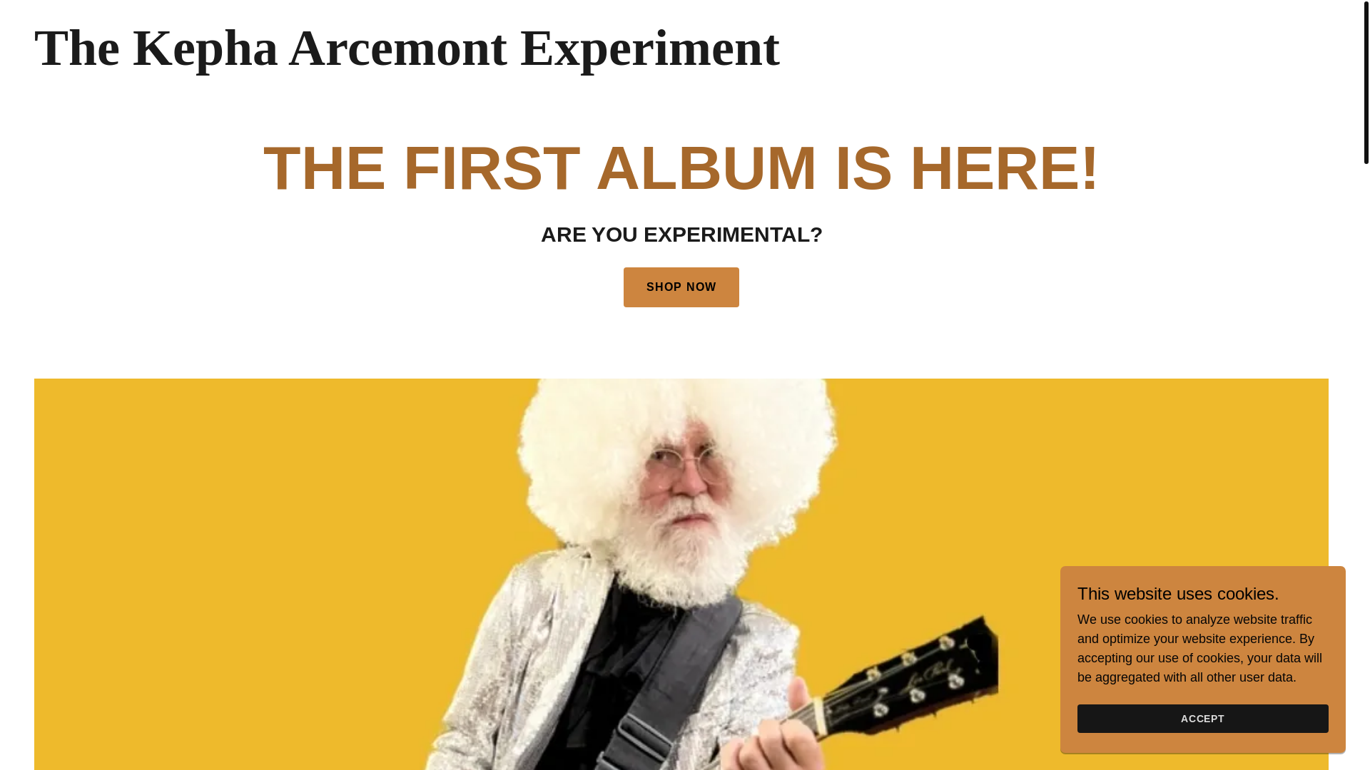 website screenshot of https://thekephaarcemontexperiment.com/