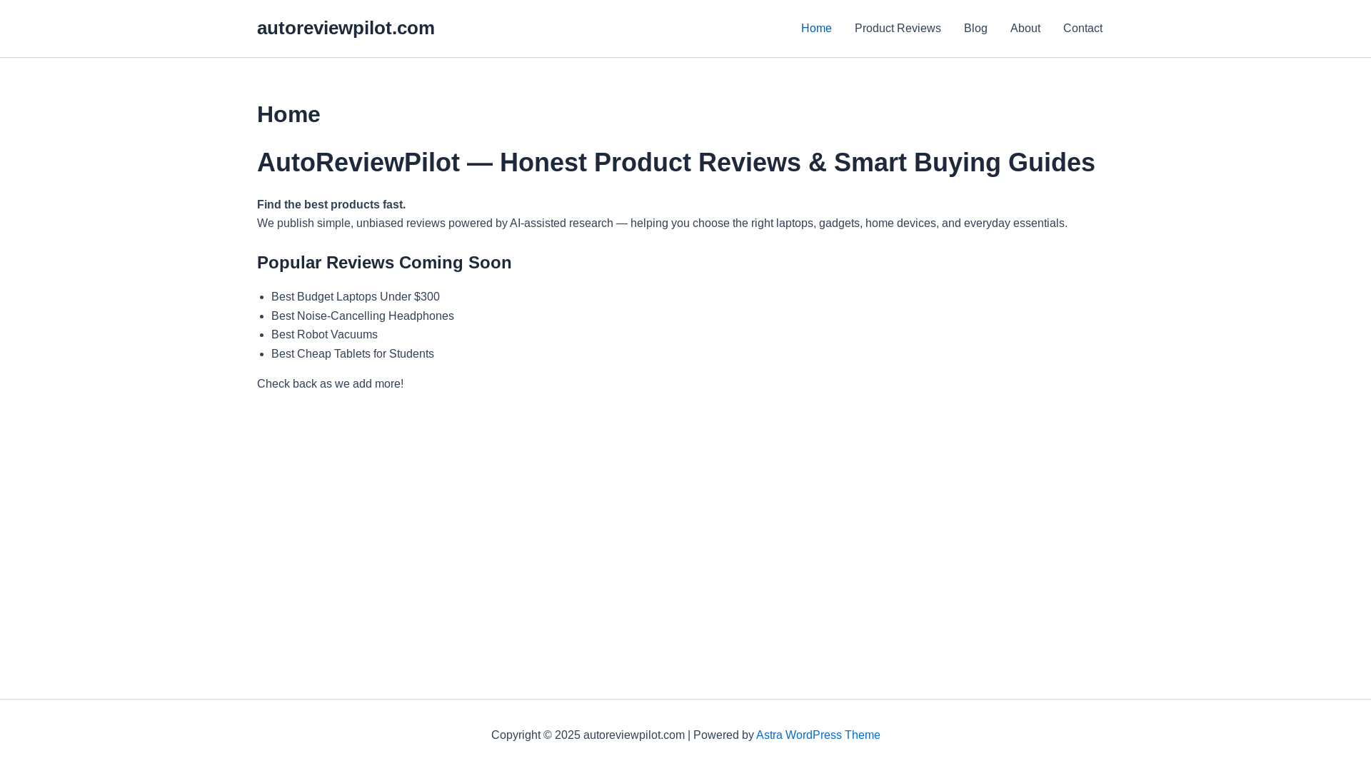 website screenshot of https://autoreviewpilot.com/