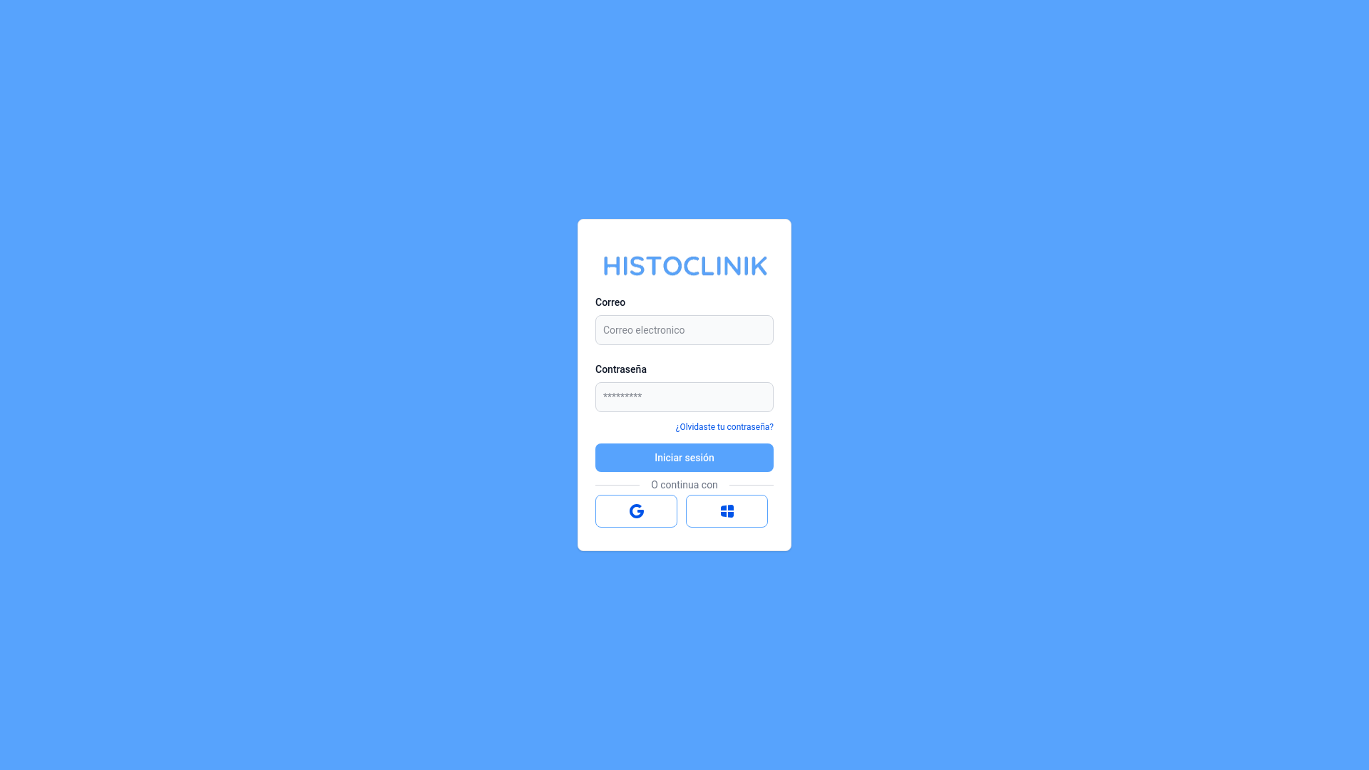 website screenshot of https://histoclinik-frontend.pages.dev/