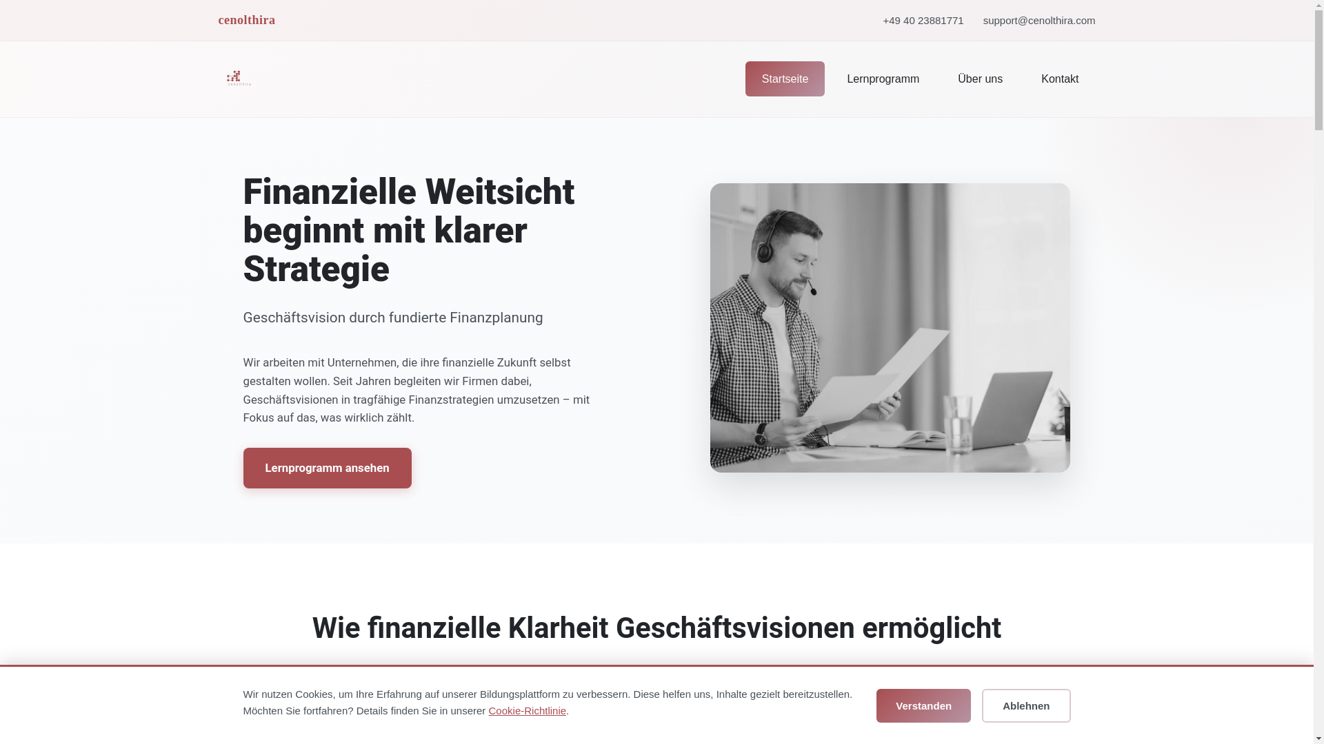 website screenshot of https://cenolthira.com/