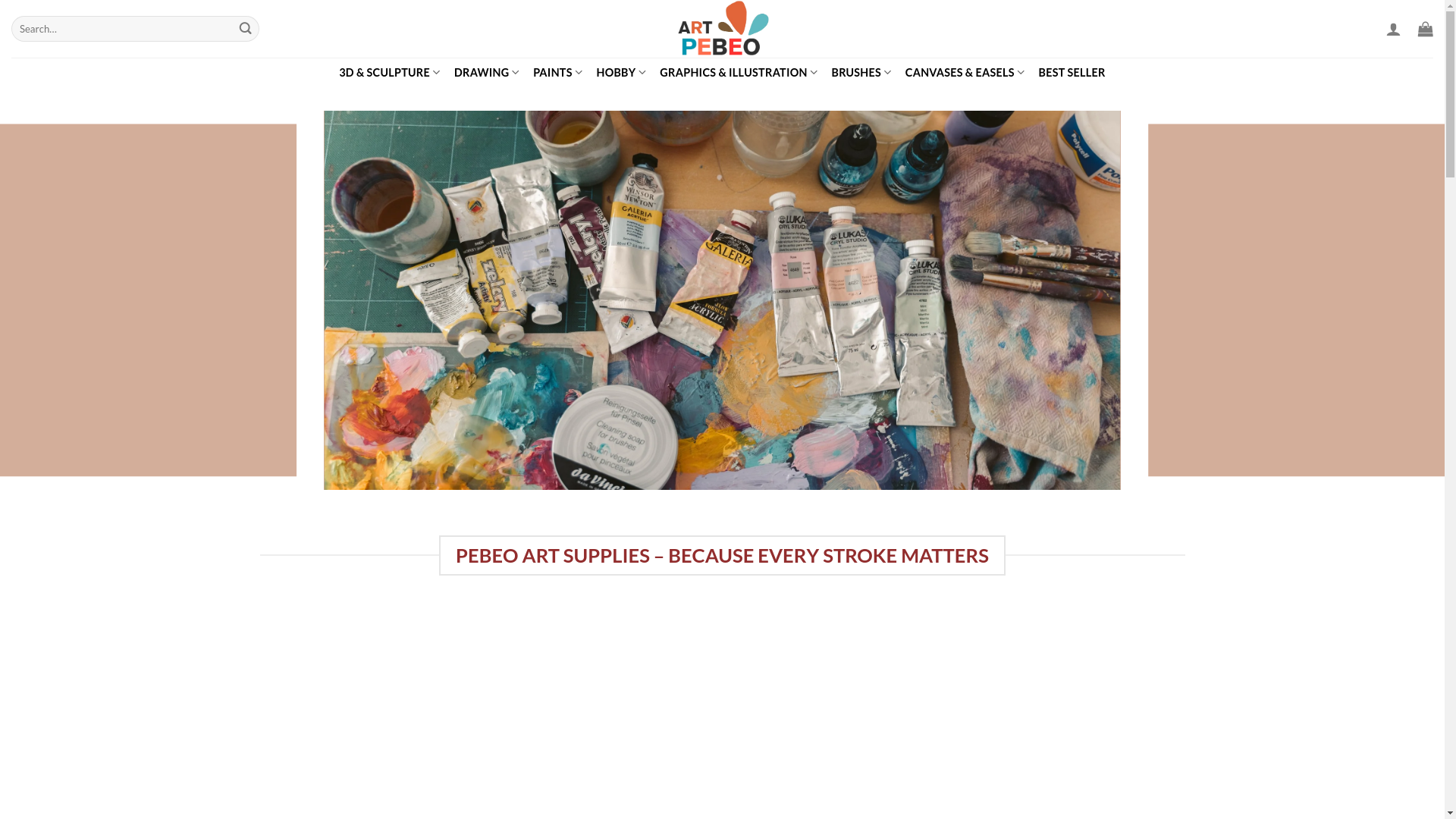 website screenshot of https://theartsupplieshop.com/