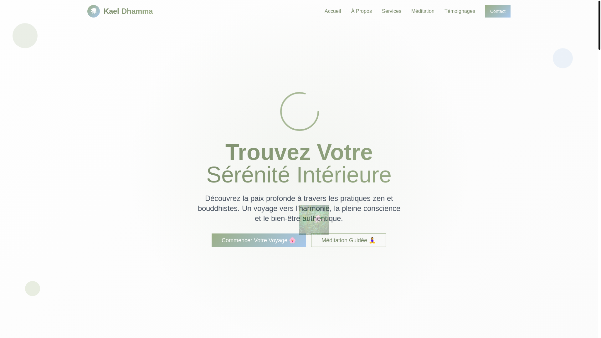 website screenshot of https://kaeldhamma.online/