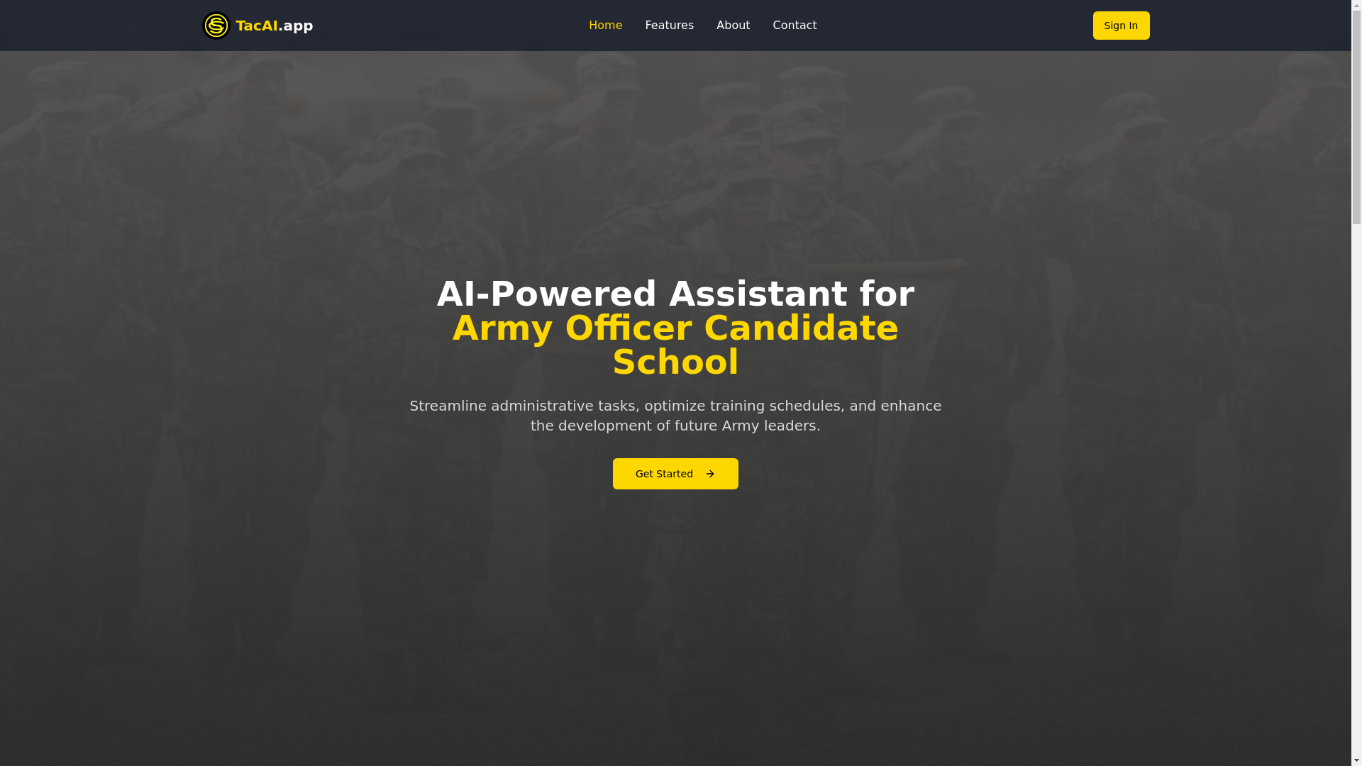 website screenshot of https://tacaiapp-web.pages.dev/