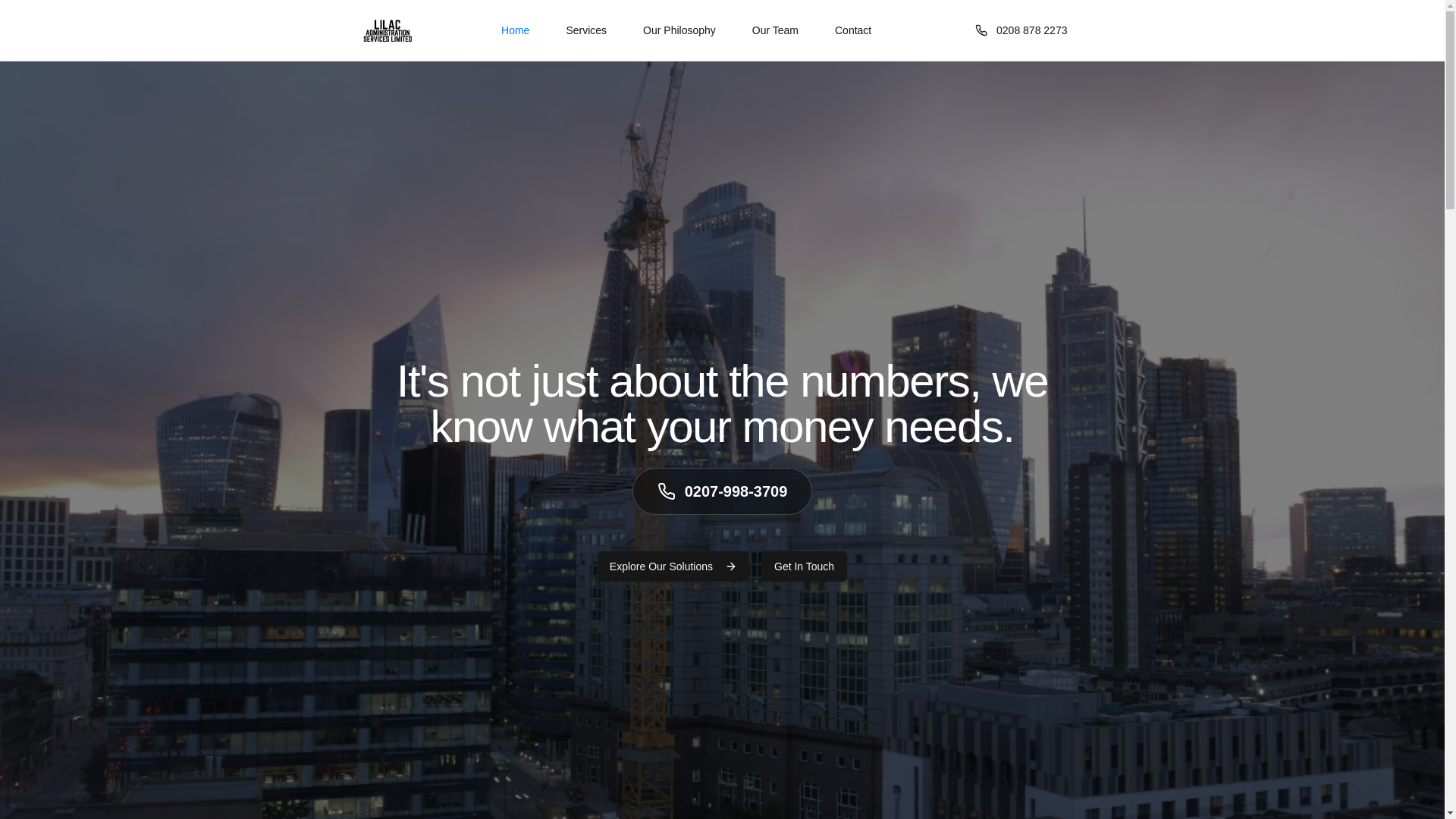 website screenshot of https://lasinternational.co.uk/