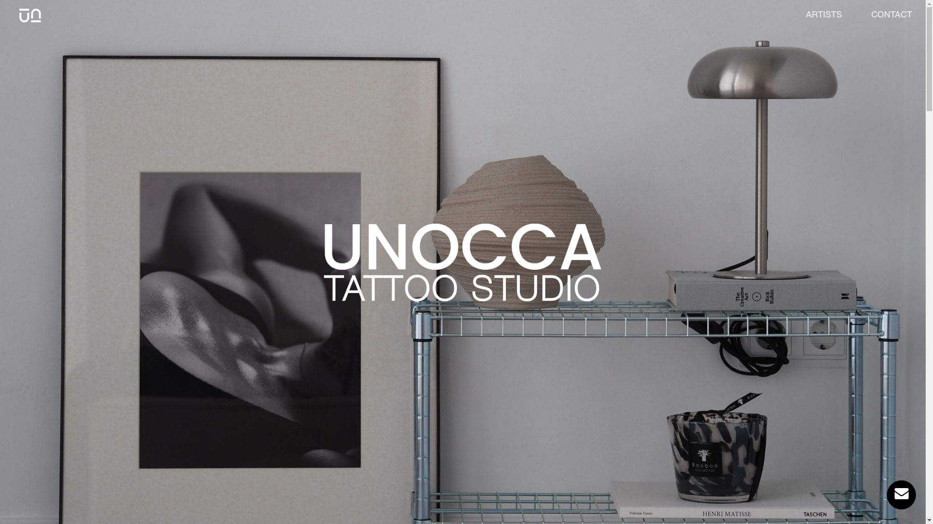 website screenshot of https://unoccastudio.com/