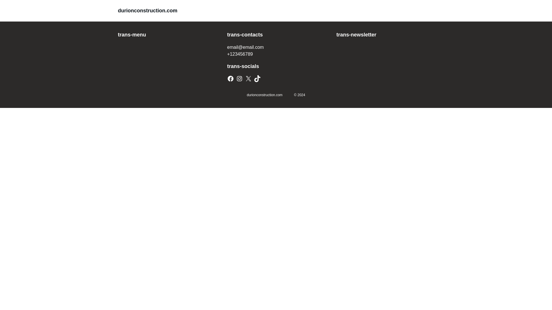 website screenshot of https://durionconstruction.com/