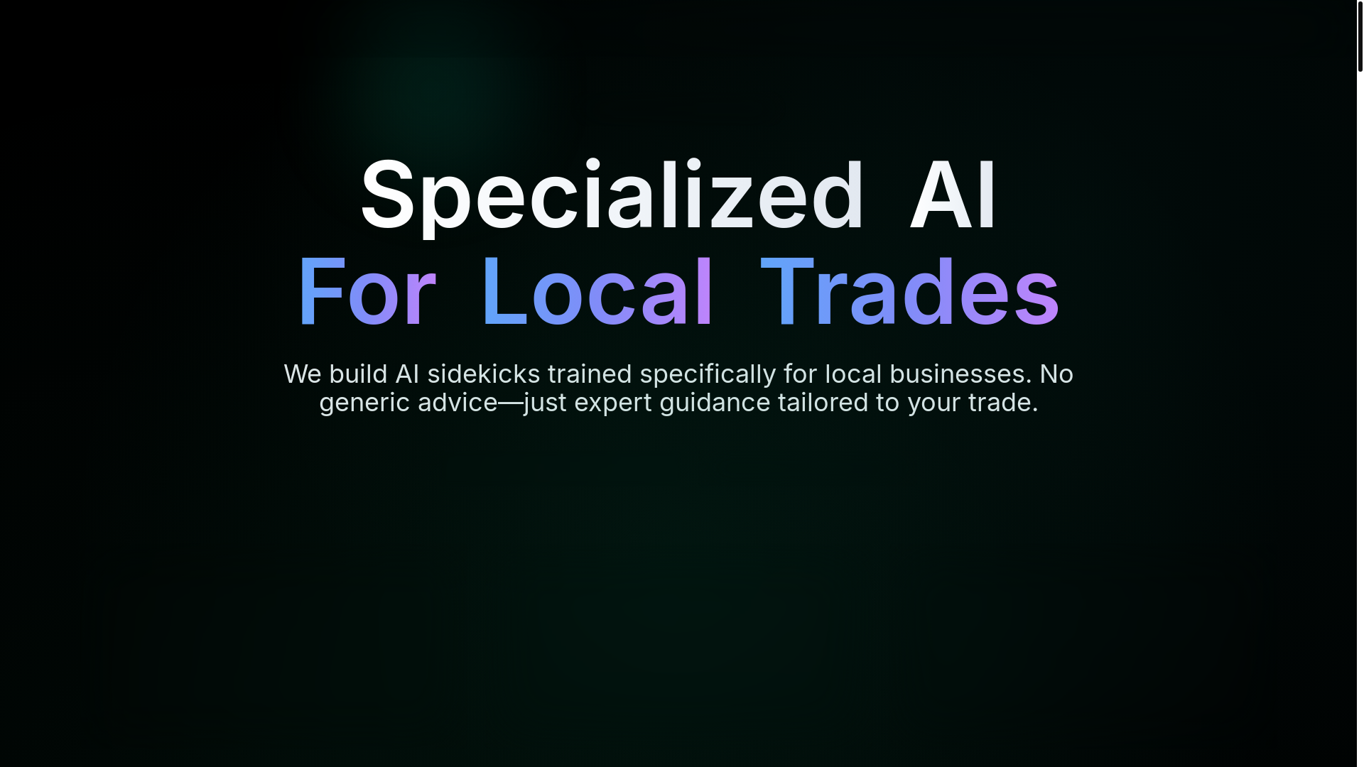 website screenshot of https://ai-sidekick.io/