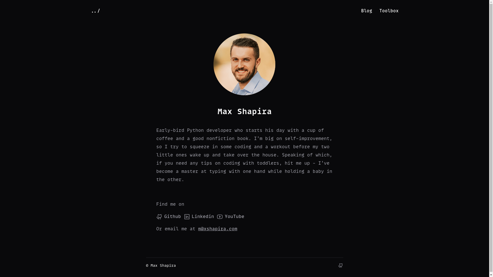 website screenshot of https://xshapira-blog.pages.dev/