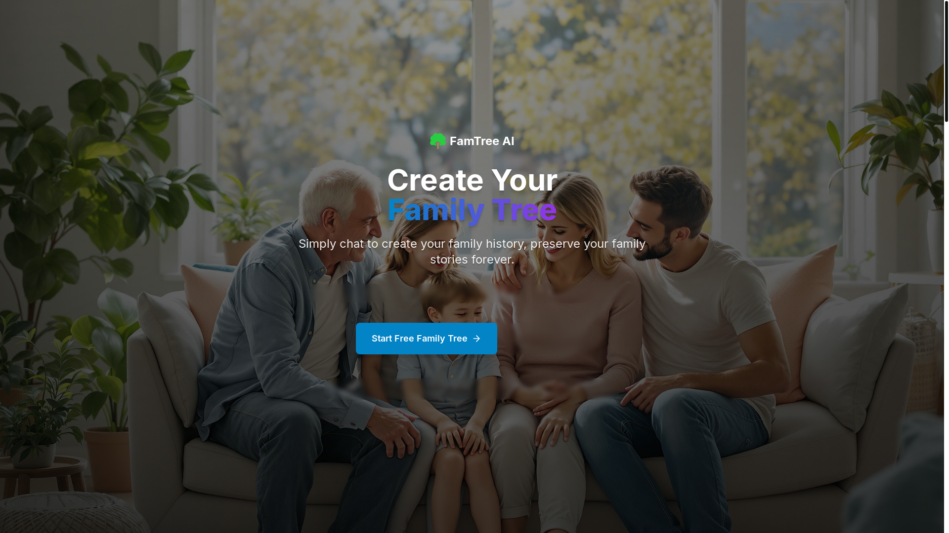 website screenshot of https://famtreemaker.com/